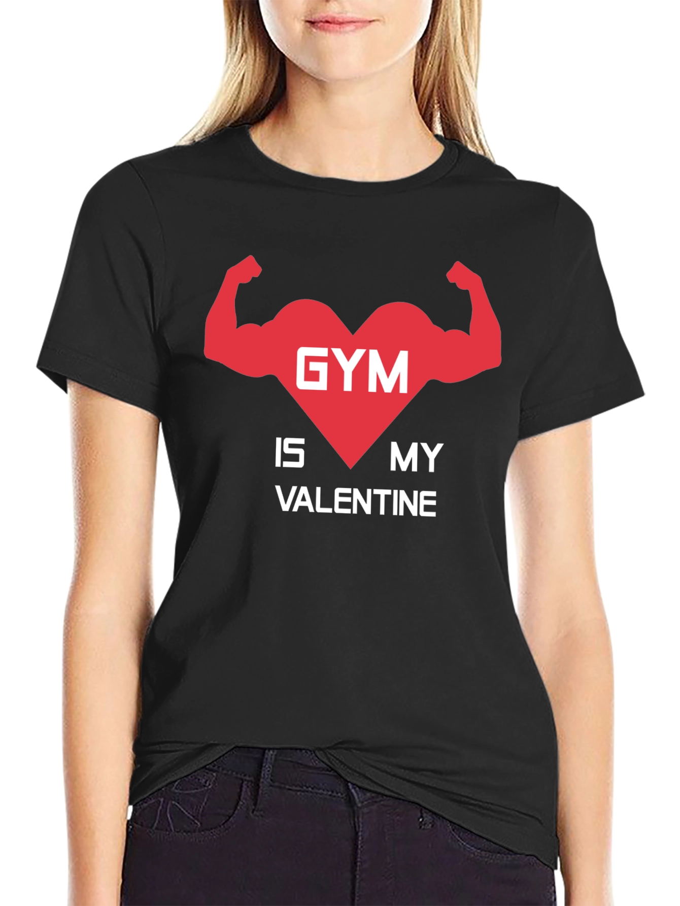 Gym is My Valentine T-Shirt - Fitness Lover Tee
