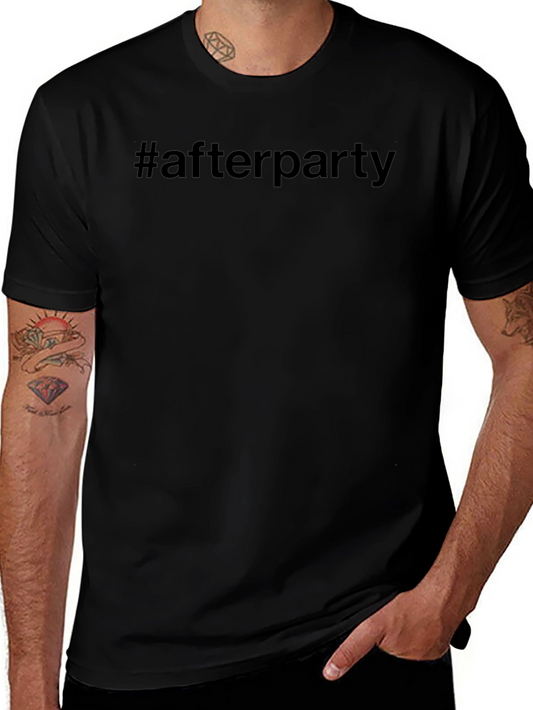 #afterparty Black Graphic Tee - Casual Style
