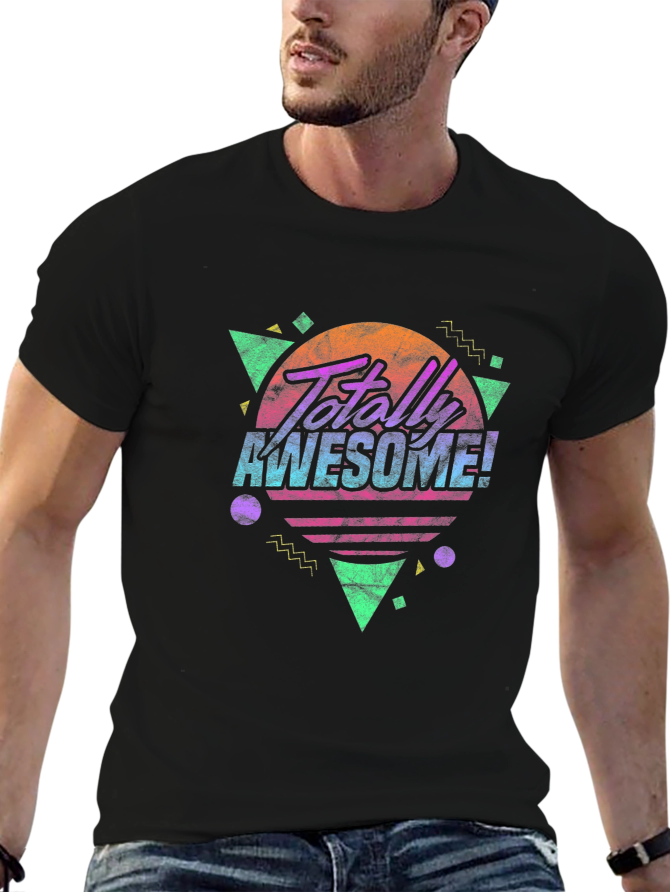 Totally Awesome! Retro 80s Graphic Tee