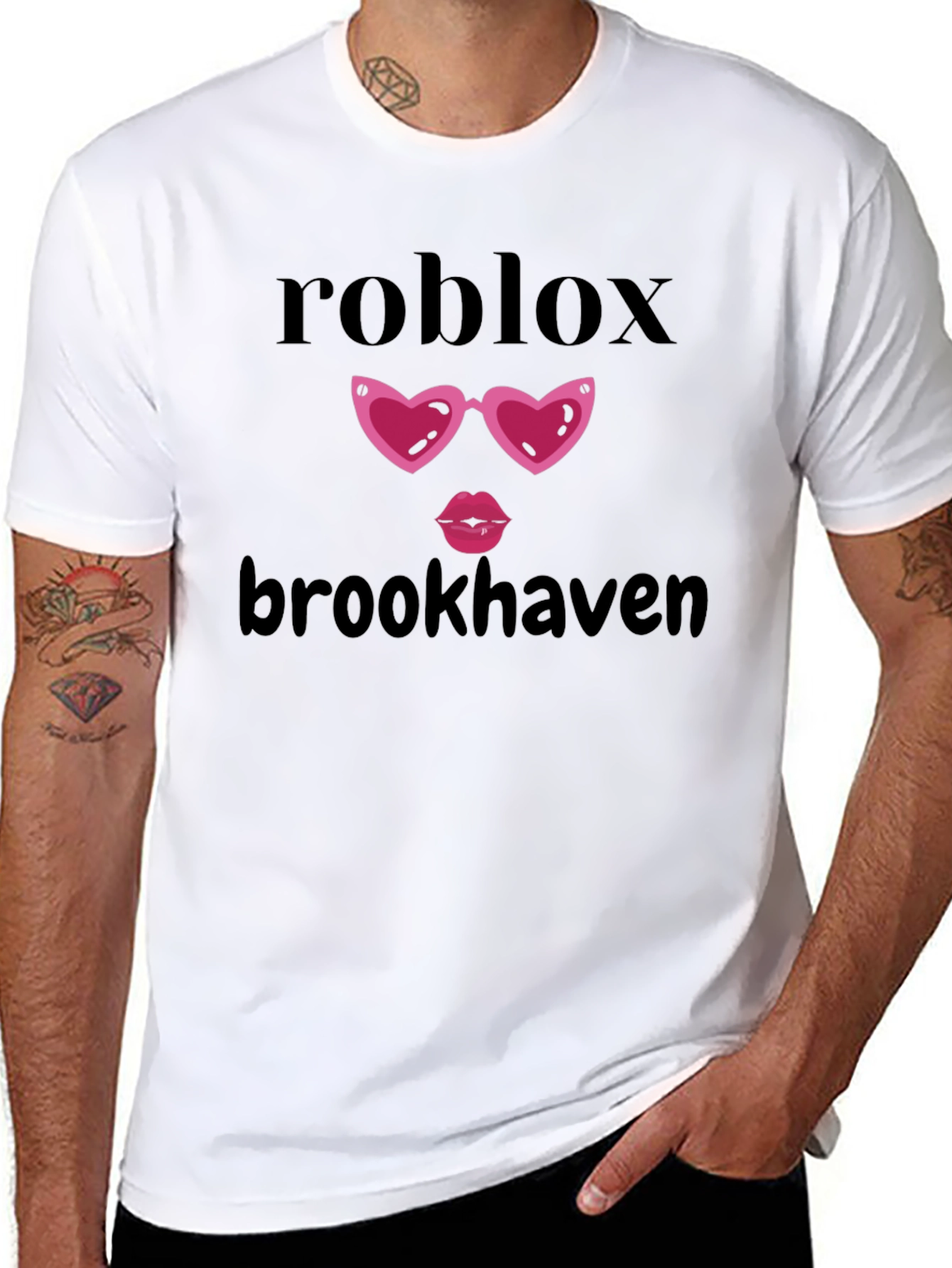 Roblox Brookhaven Heart Glasses T-Shirt