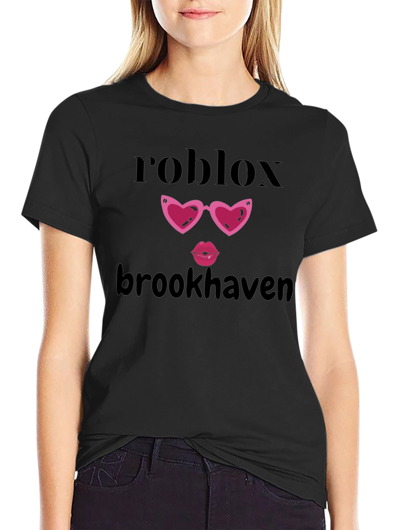 Roblox Brookhaven Heart Glasses T-Shirt