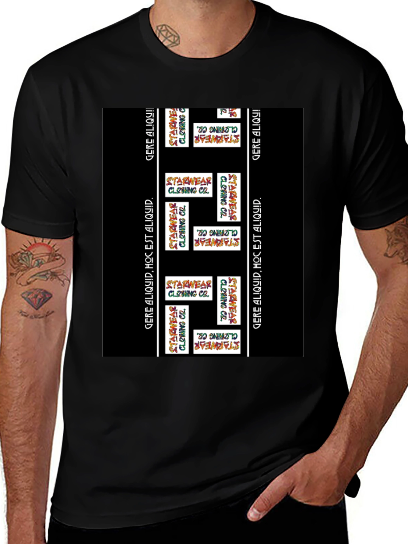 Starwear Clothing Co. Black Graphic Tee