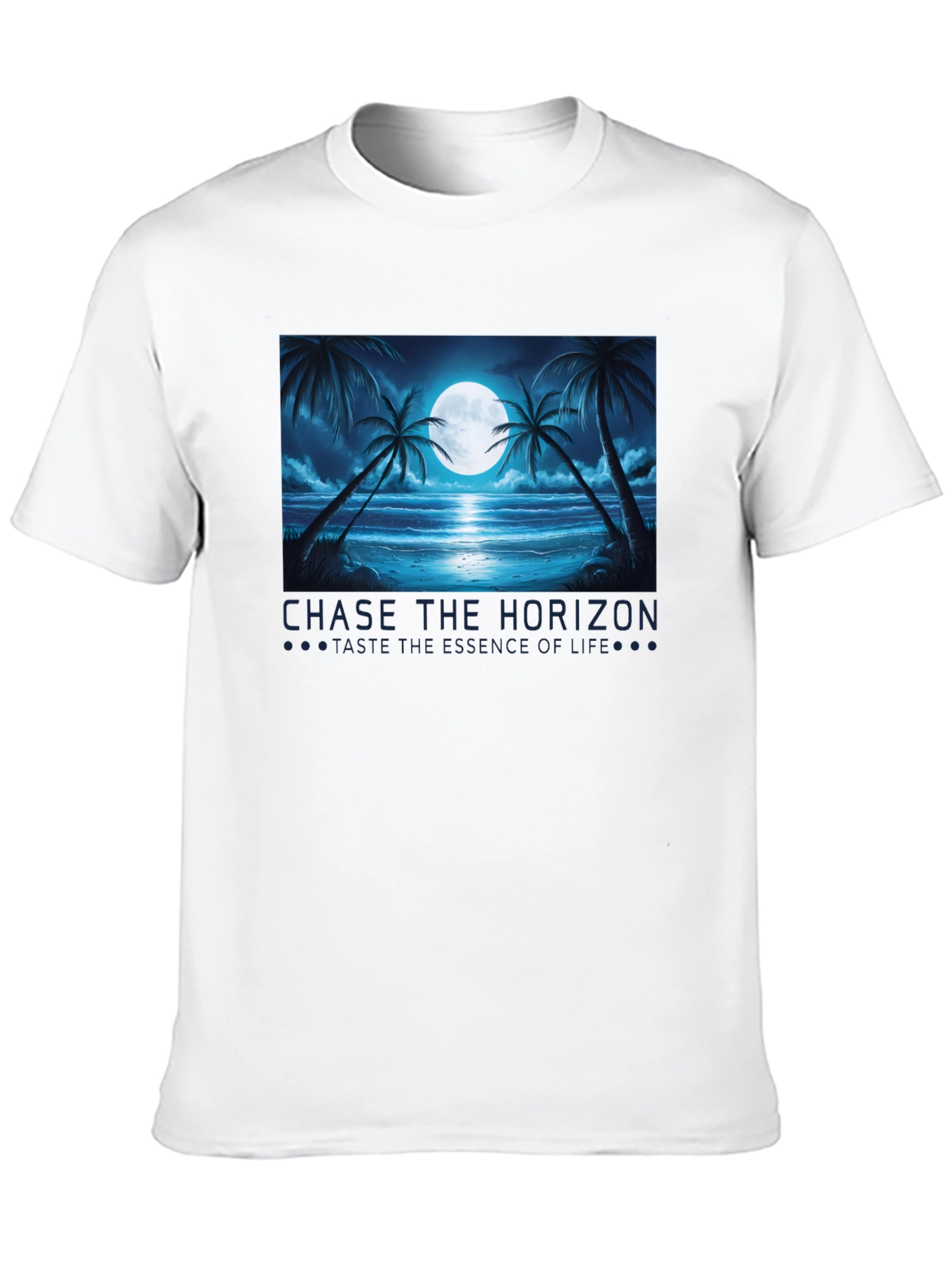 Chase the Horizon Black Graphic Tee
