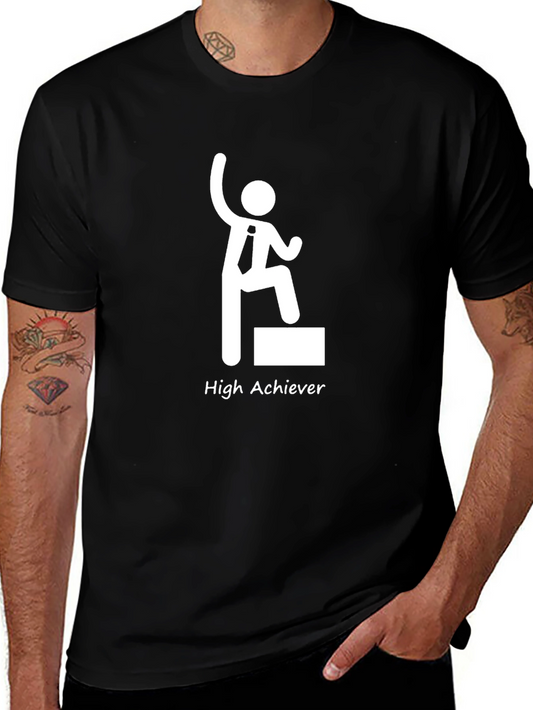 High Achiever Graphic Tee - Mens Black T-Shirt