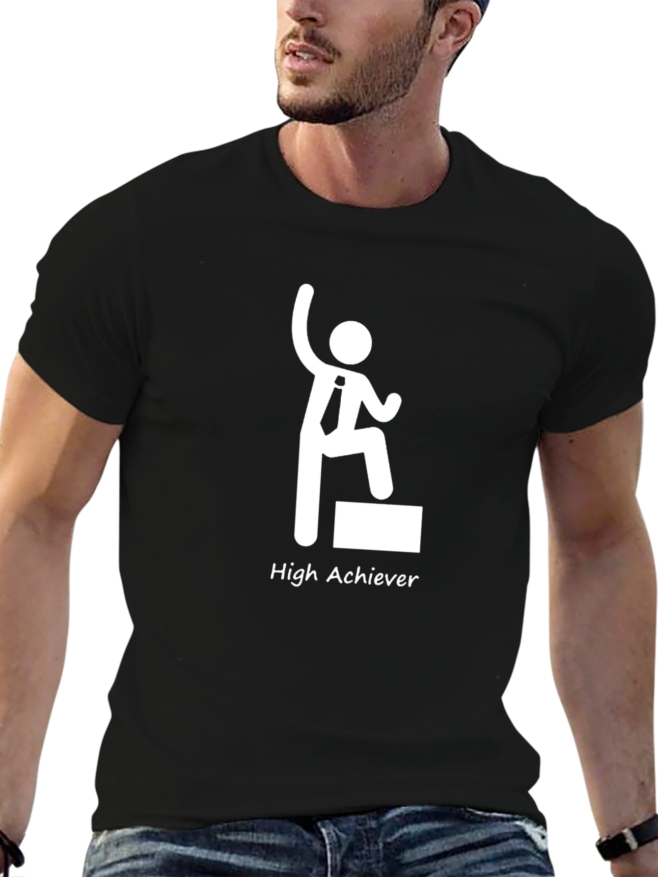 High Achiever Graphic Tee - Mens Black T-Shirt