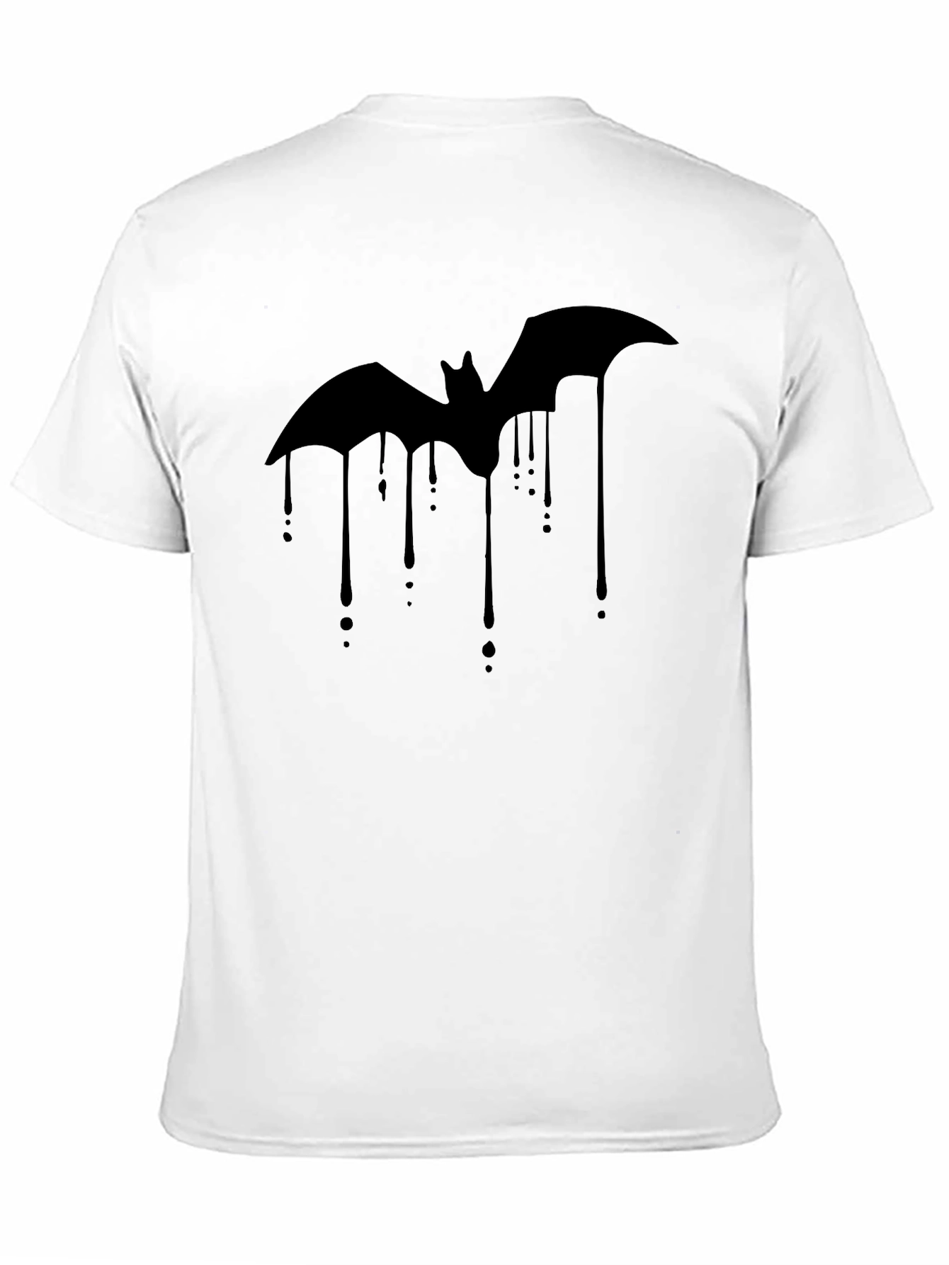 Bat Drip Graphic Tee - Mens Black T-Shirt