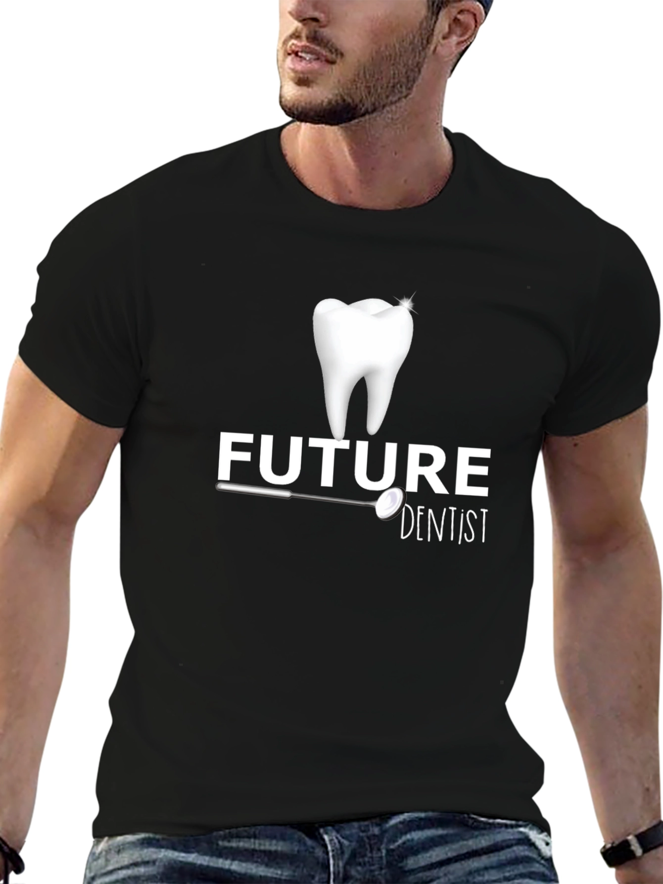 Future Dentist T-Shirt - Tooth & Mirror Design