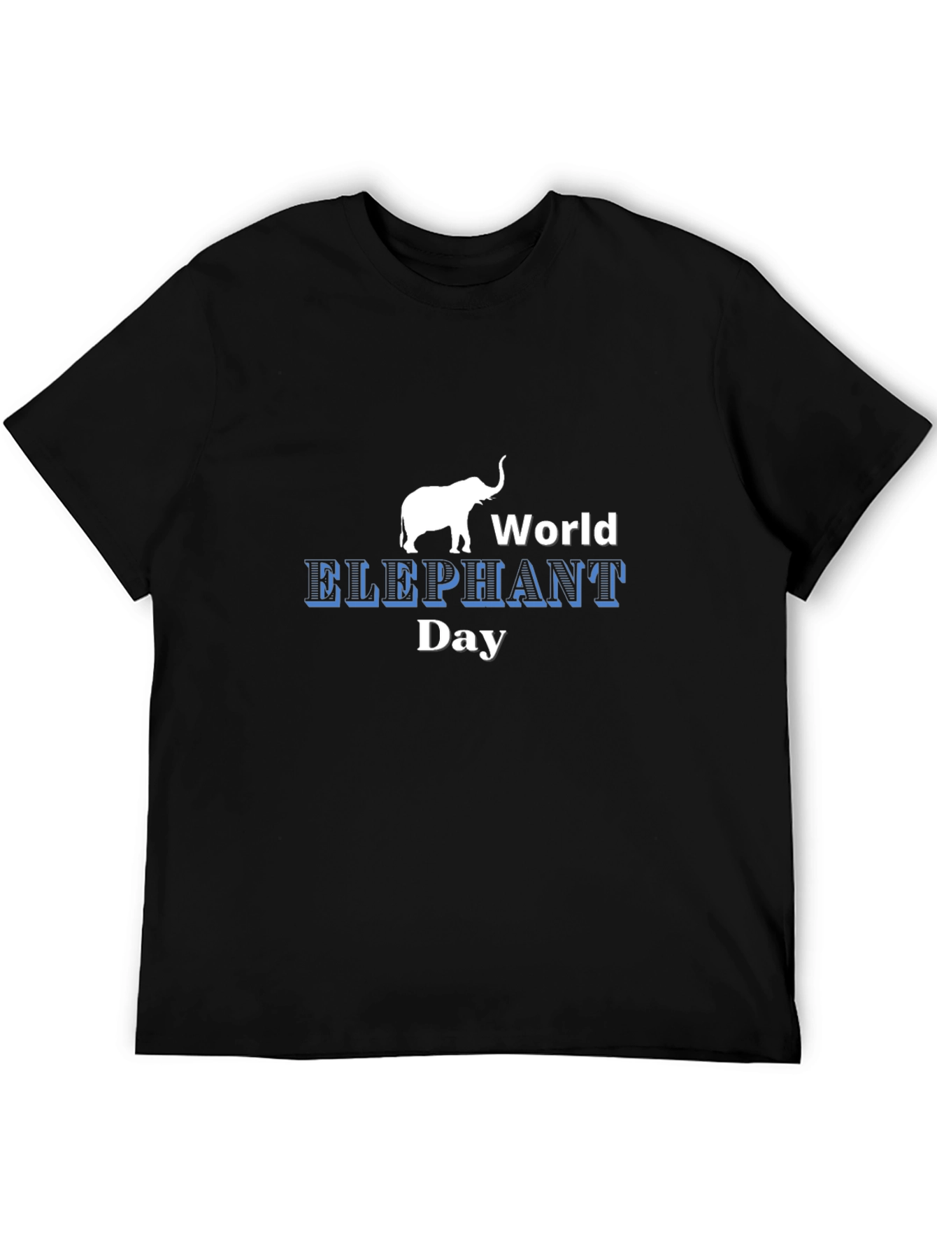 World Elephant Day Black T-Shirt