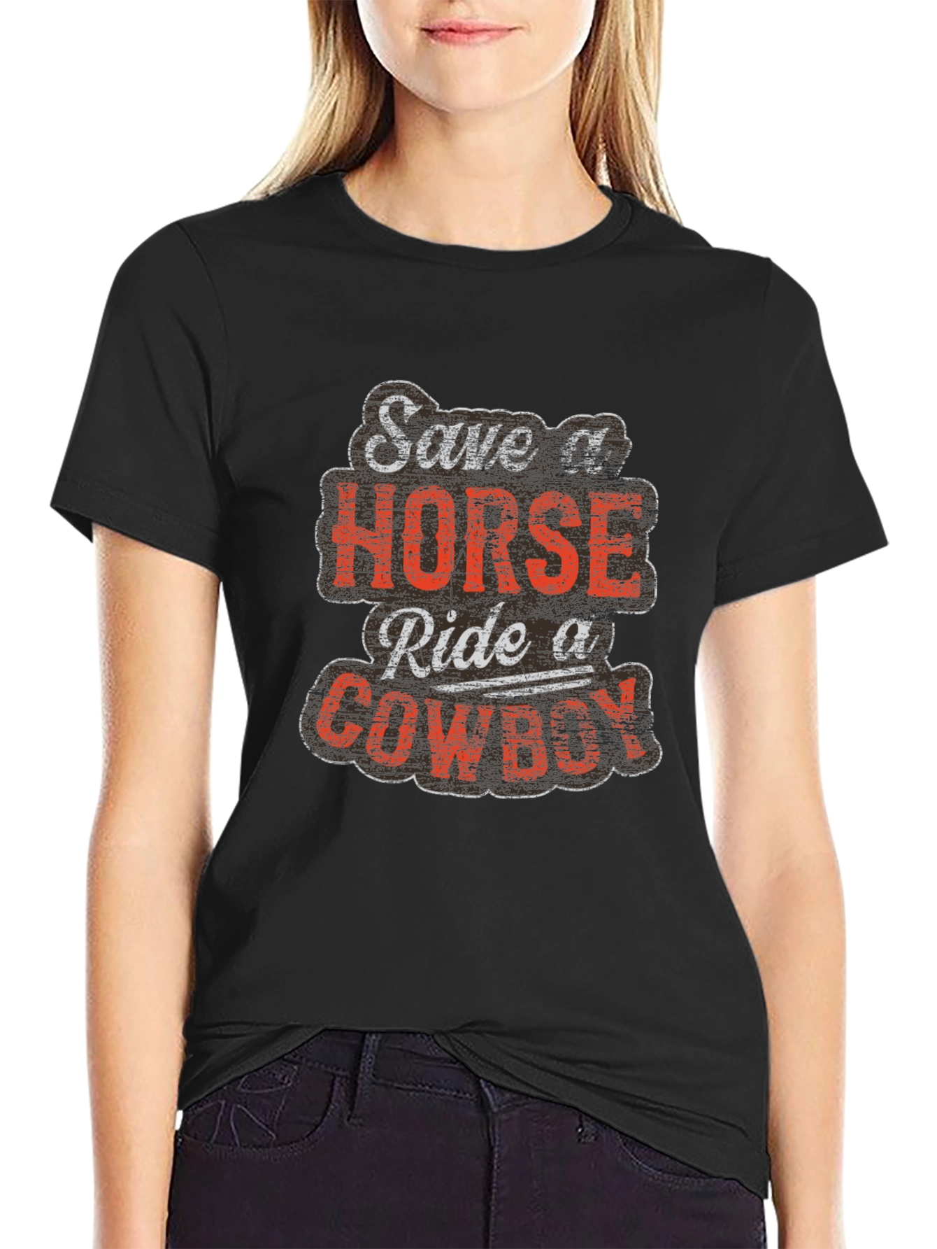 Save a Horse Ride a Cowboy Graphic Tee