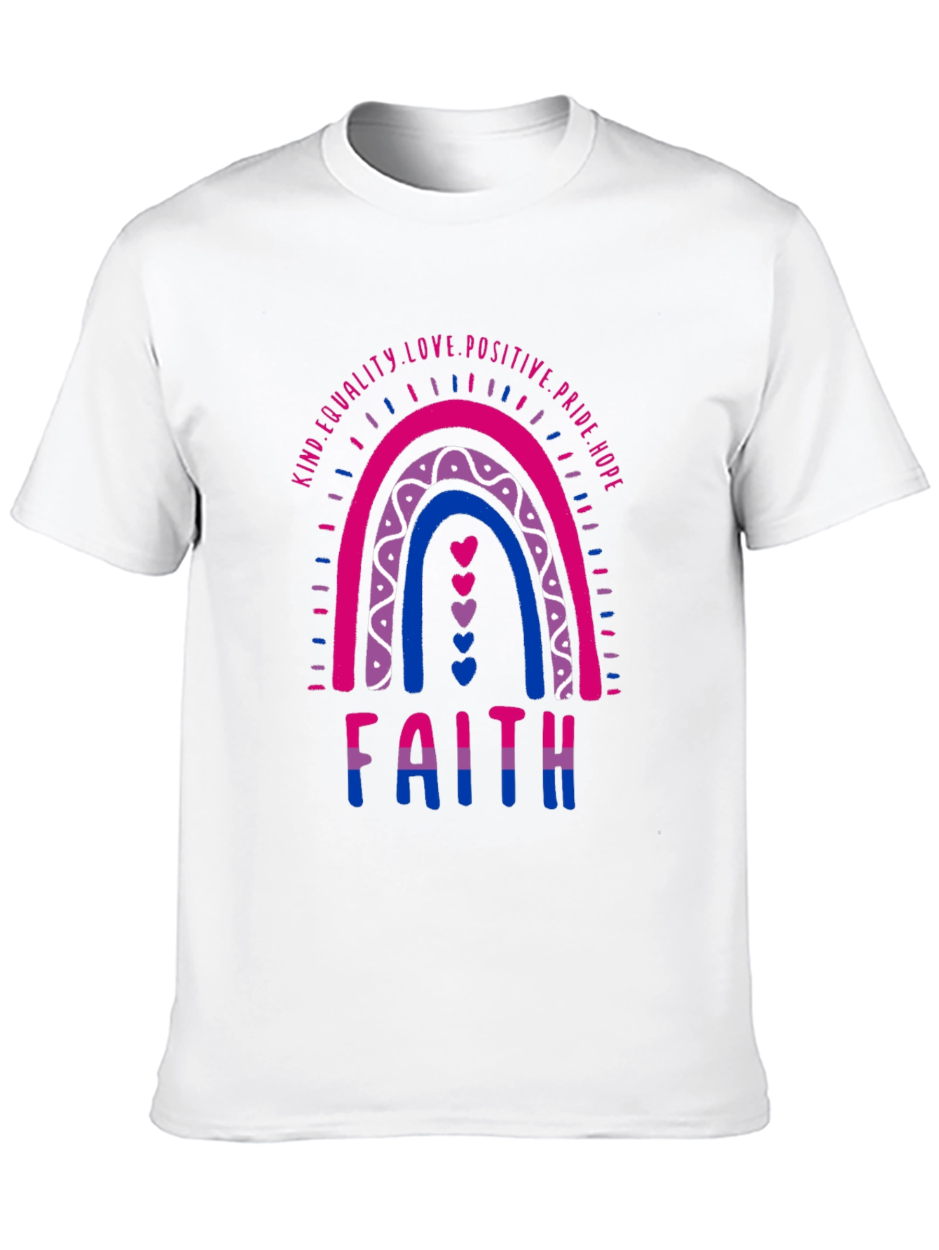 Bisexual Pride Rainbow Faith T-Shirt