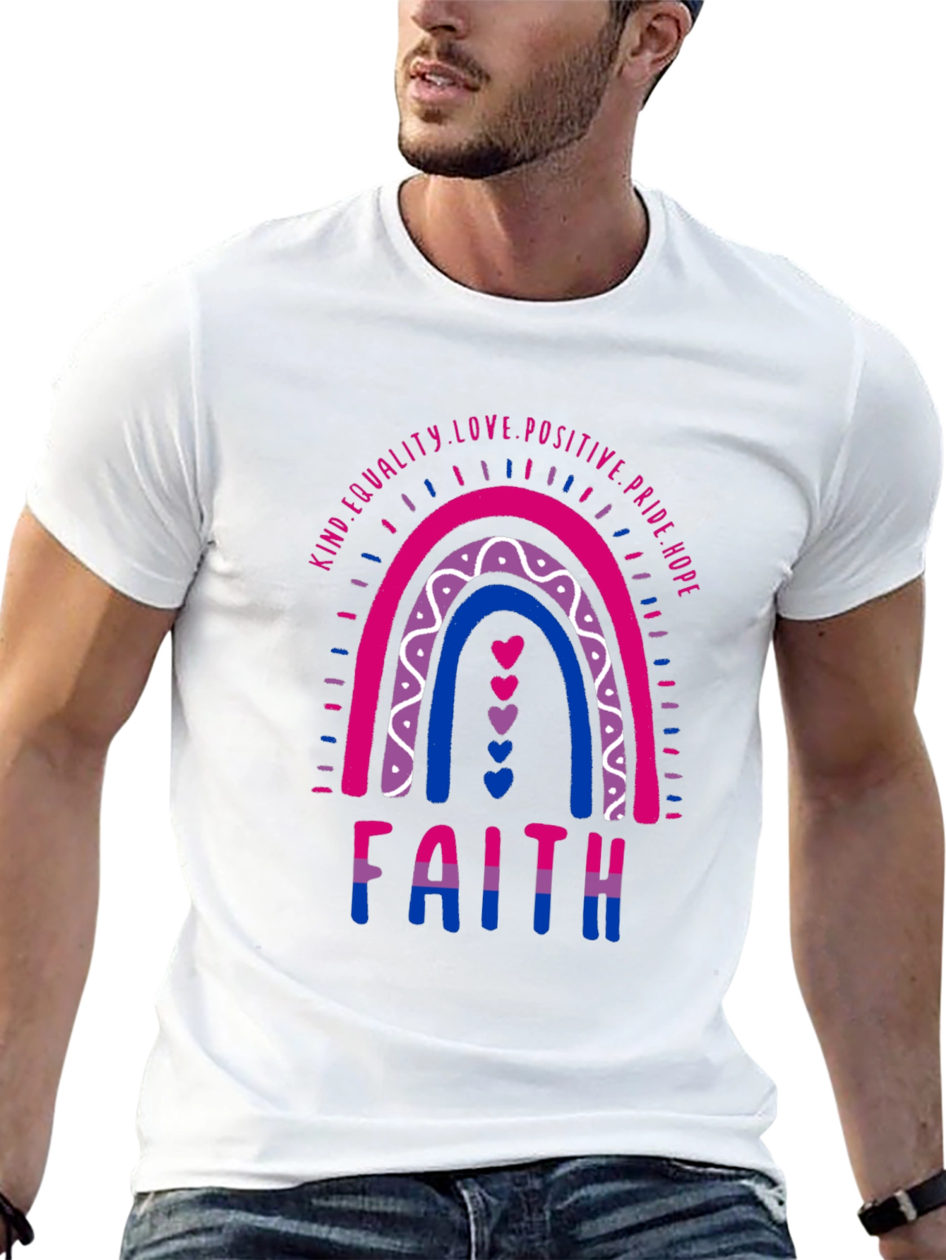 Bisexual Pride Rainbow Faith T-Shirt