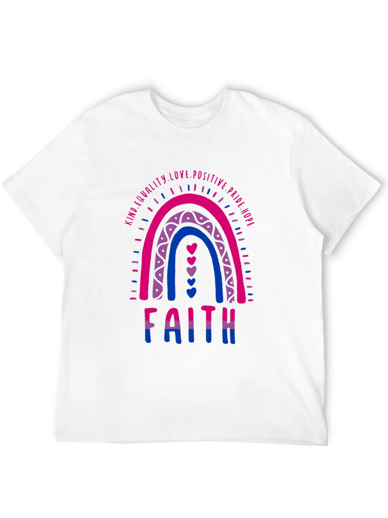 Bisexual Pride Rainbow Faith T-Shirt