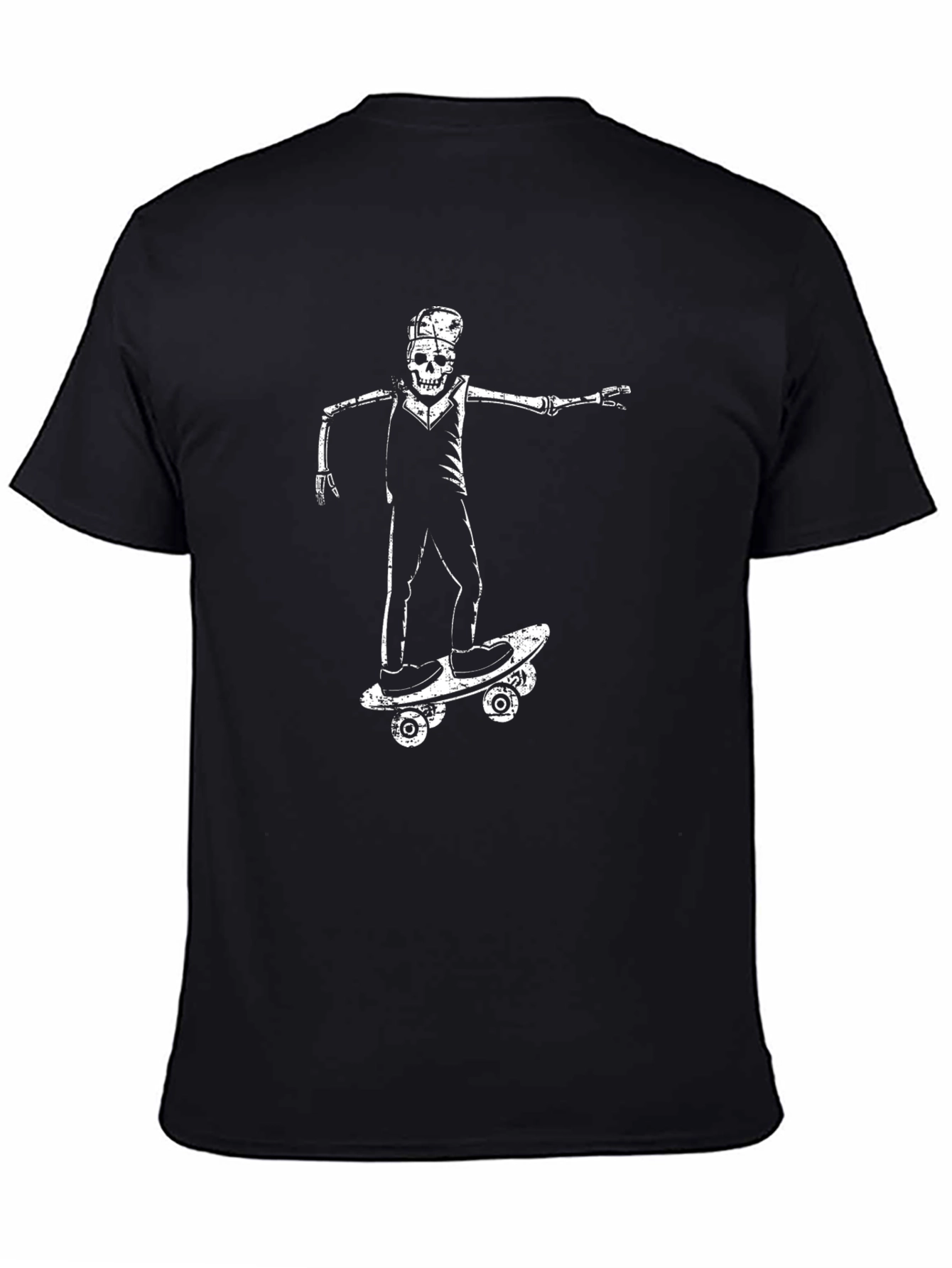 Skateboarding Skeleton T-Shirt - Cool Graphic Tee
