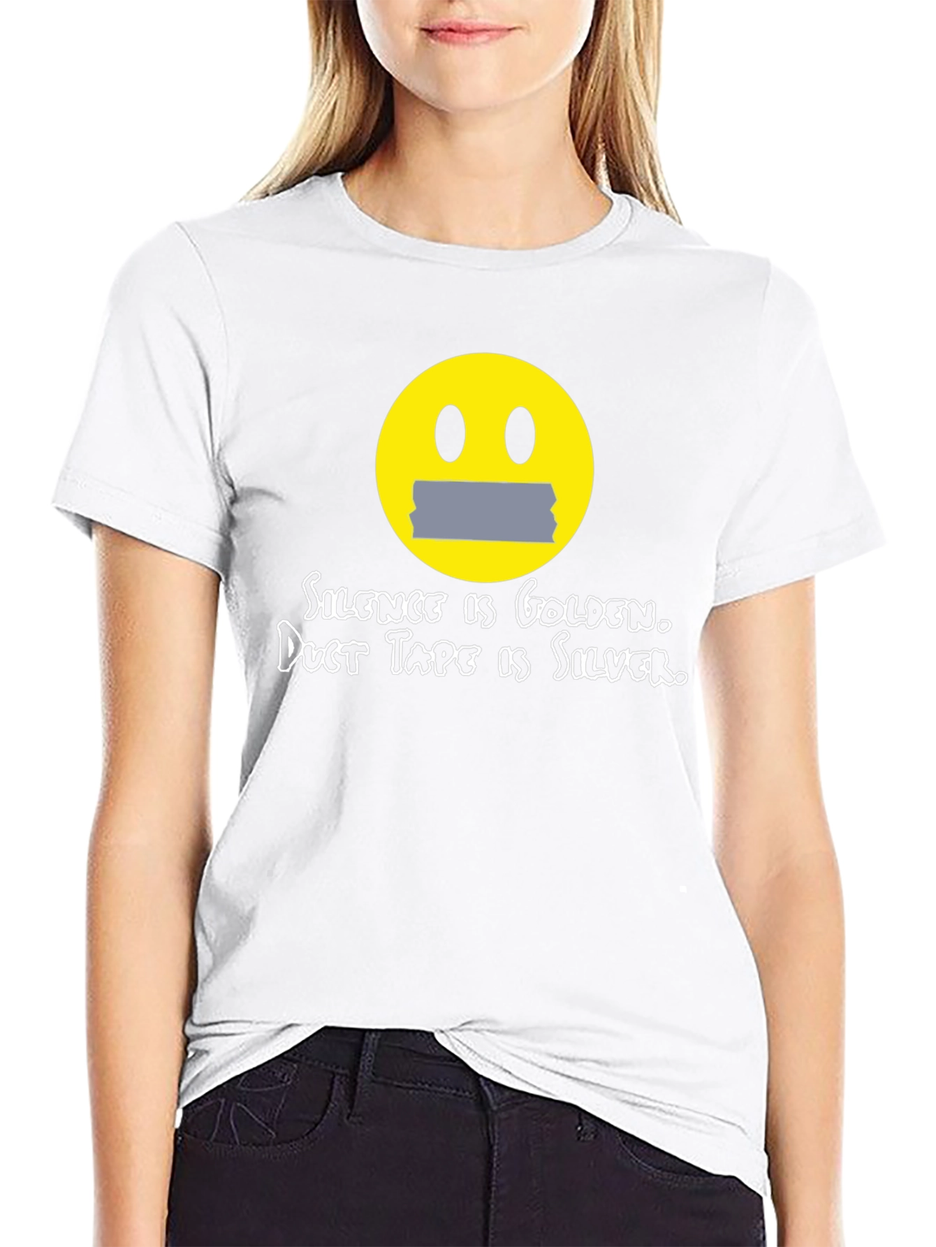Silence is Golden Humor Graphic Tee