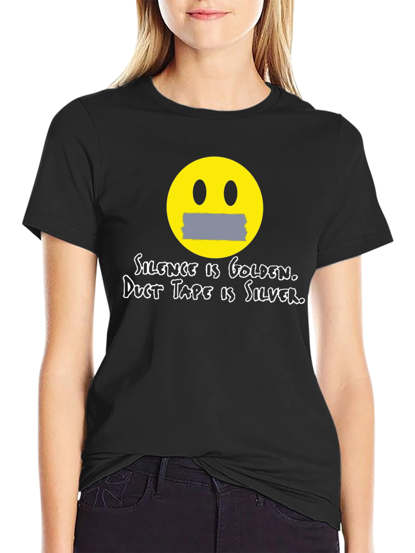 Silence is Golden Humor Graphic Tee