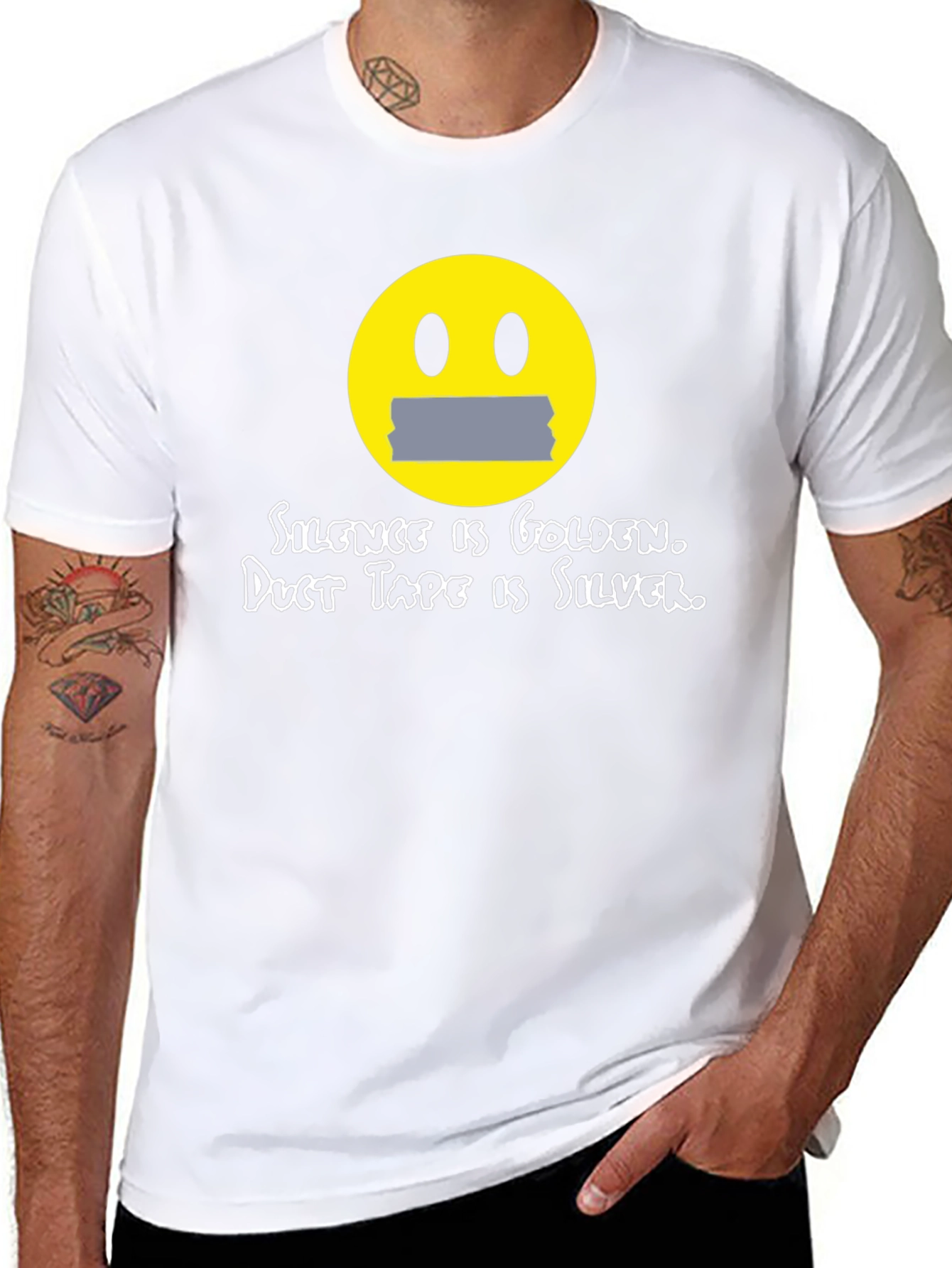 Silence is Golden Humor Graphic Tee