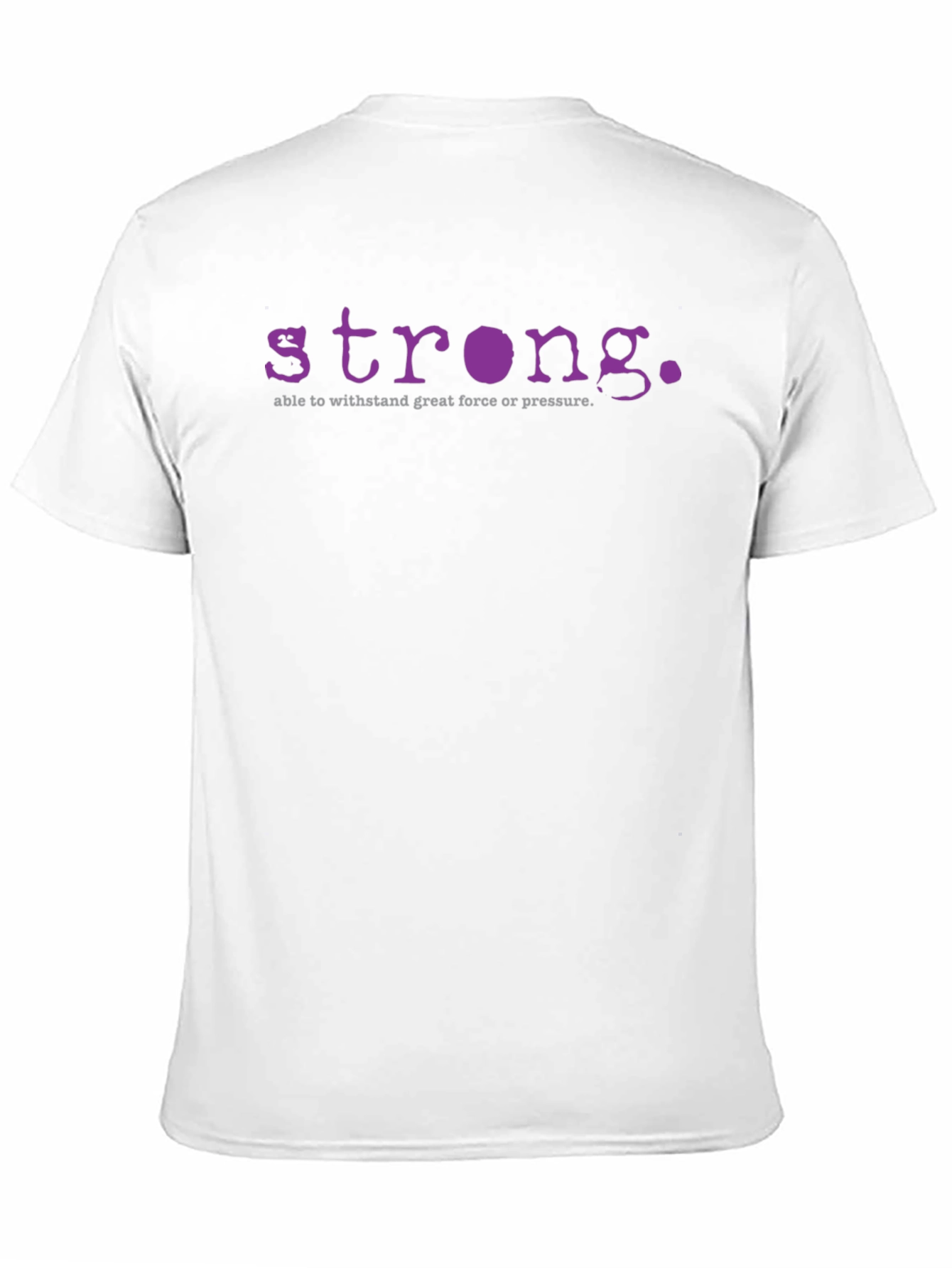 Strong Definition Graphic Tee - Purple Print