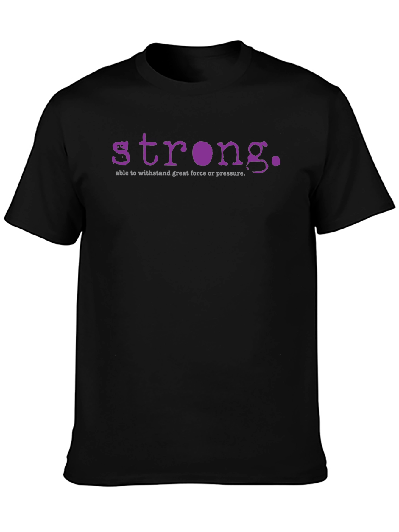 Strong Definition Graphic Tee - Purple Print