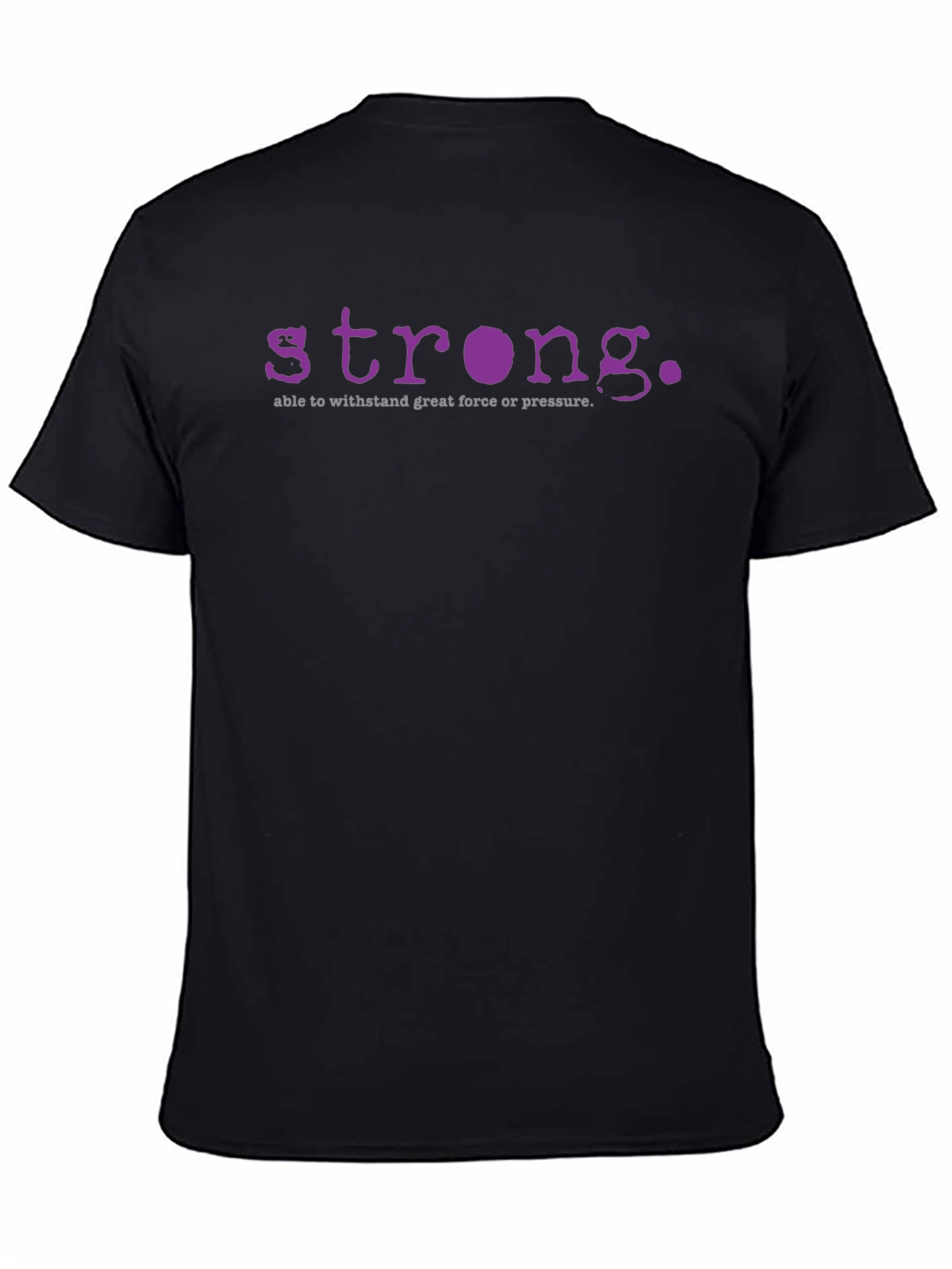 Strong Definition Graphic Tee - Purple Print