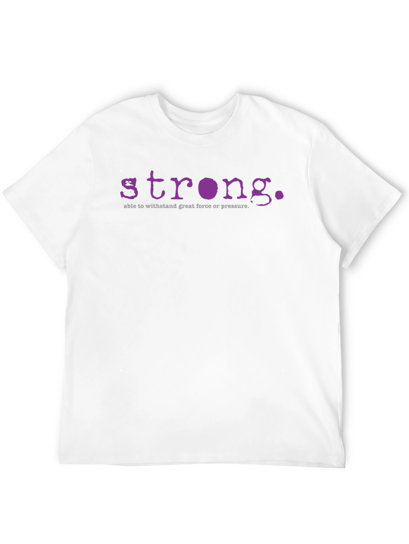 Strong Definition Graphic Tee - Purple Print