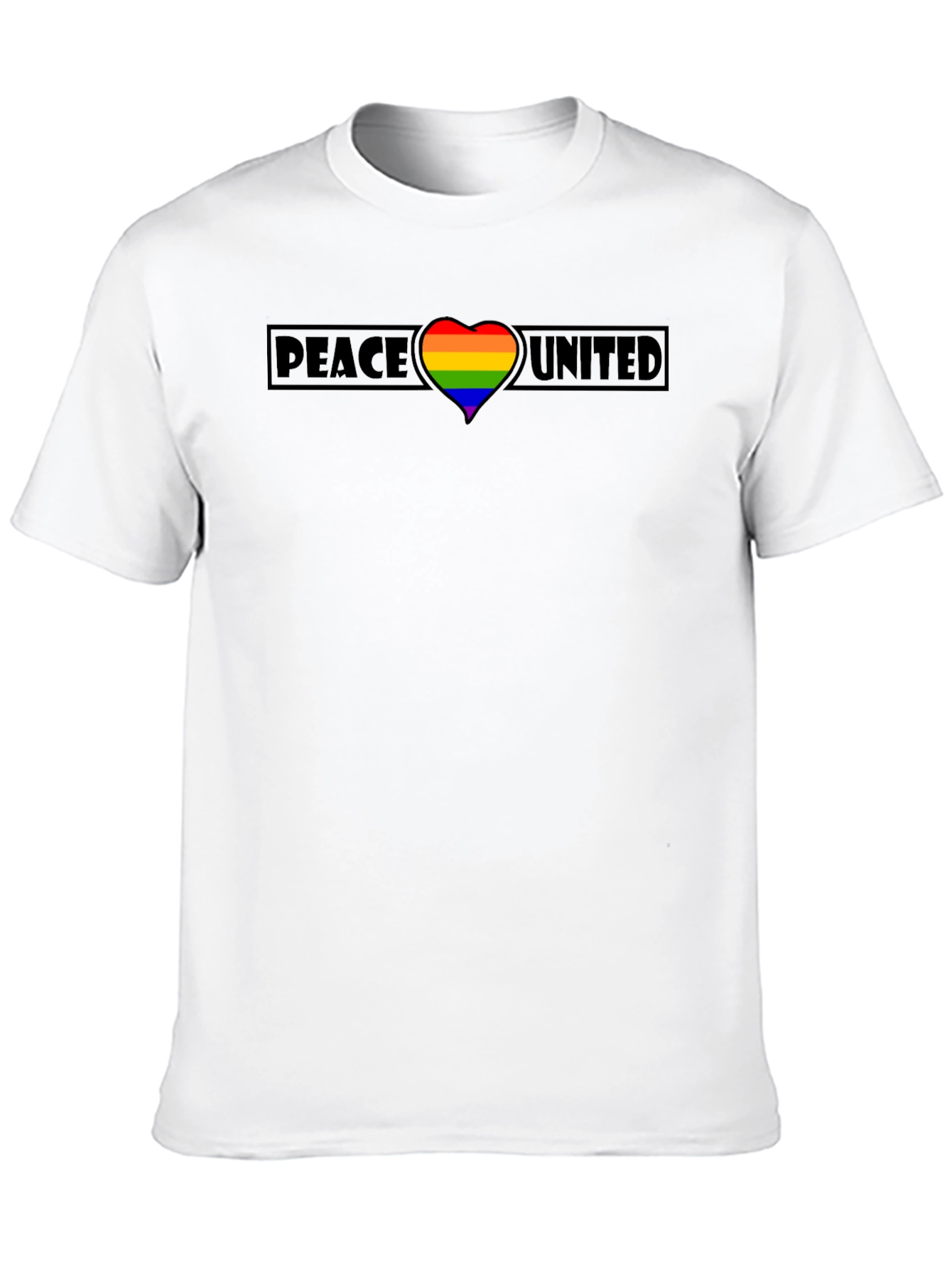 Peace United Rainbow Heart Tee
