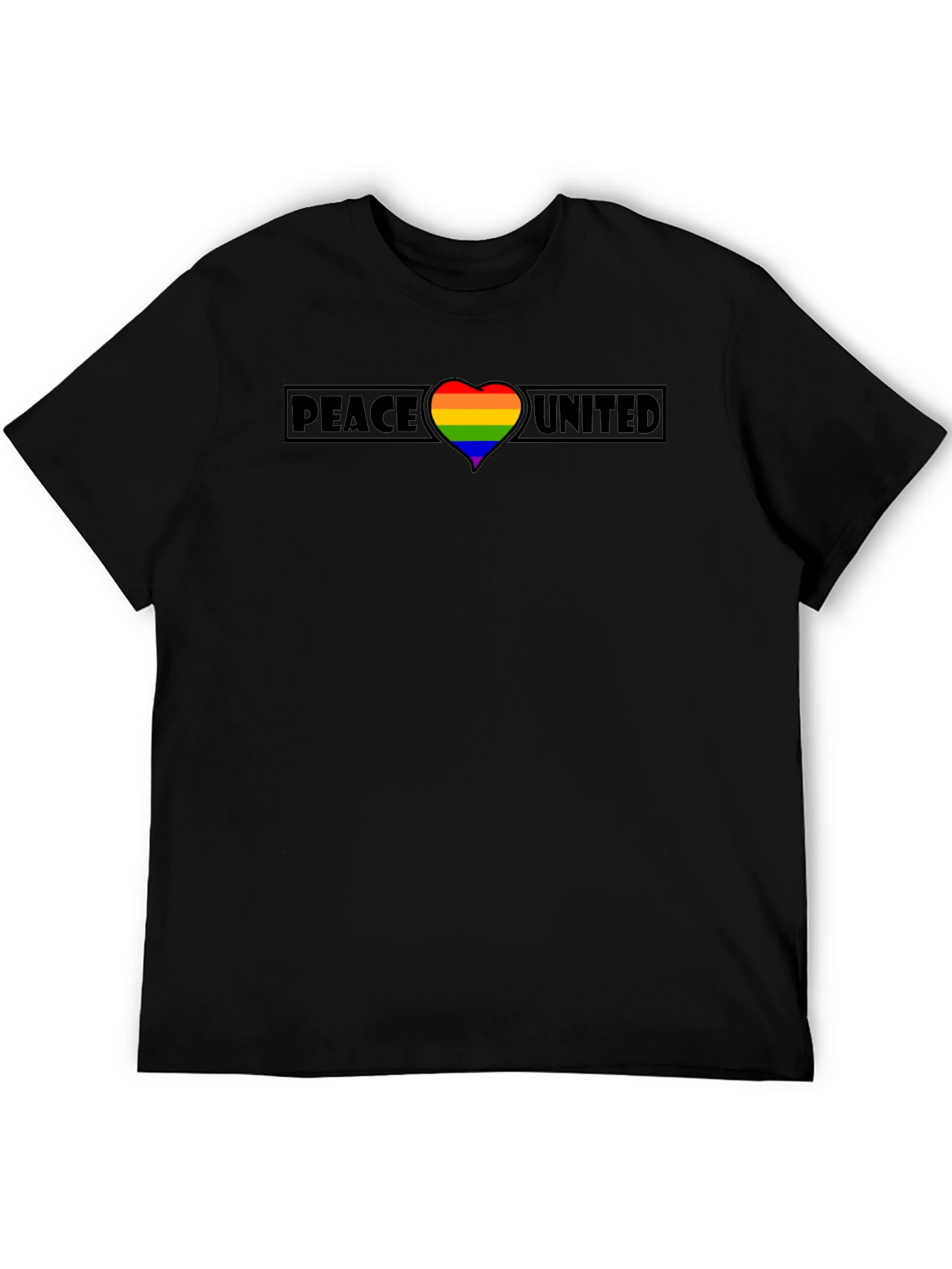 Peace United Rainbow Heart Tee