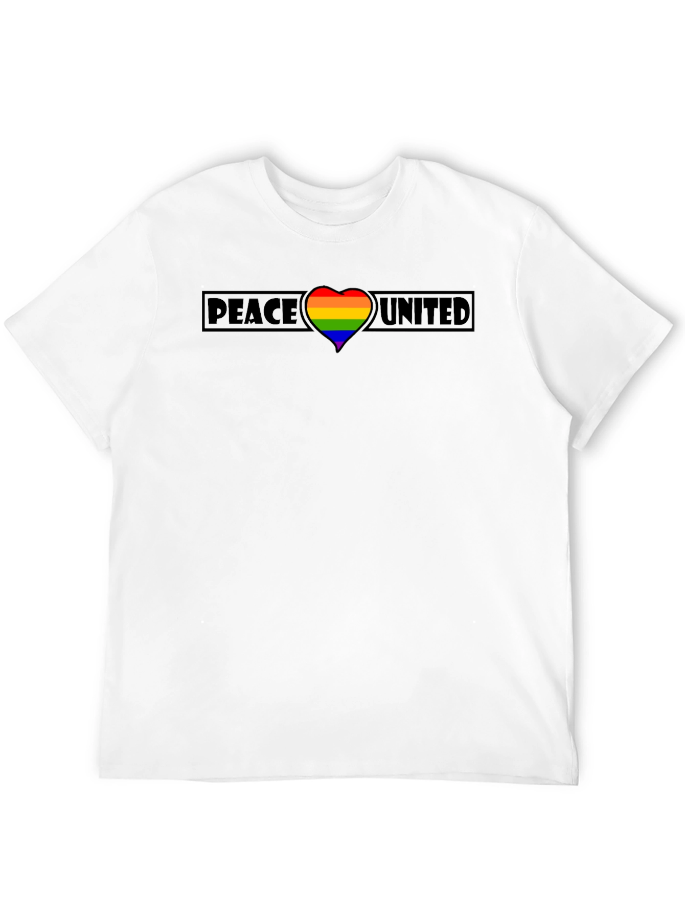 Peace United Rainbow Heart Tee