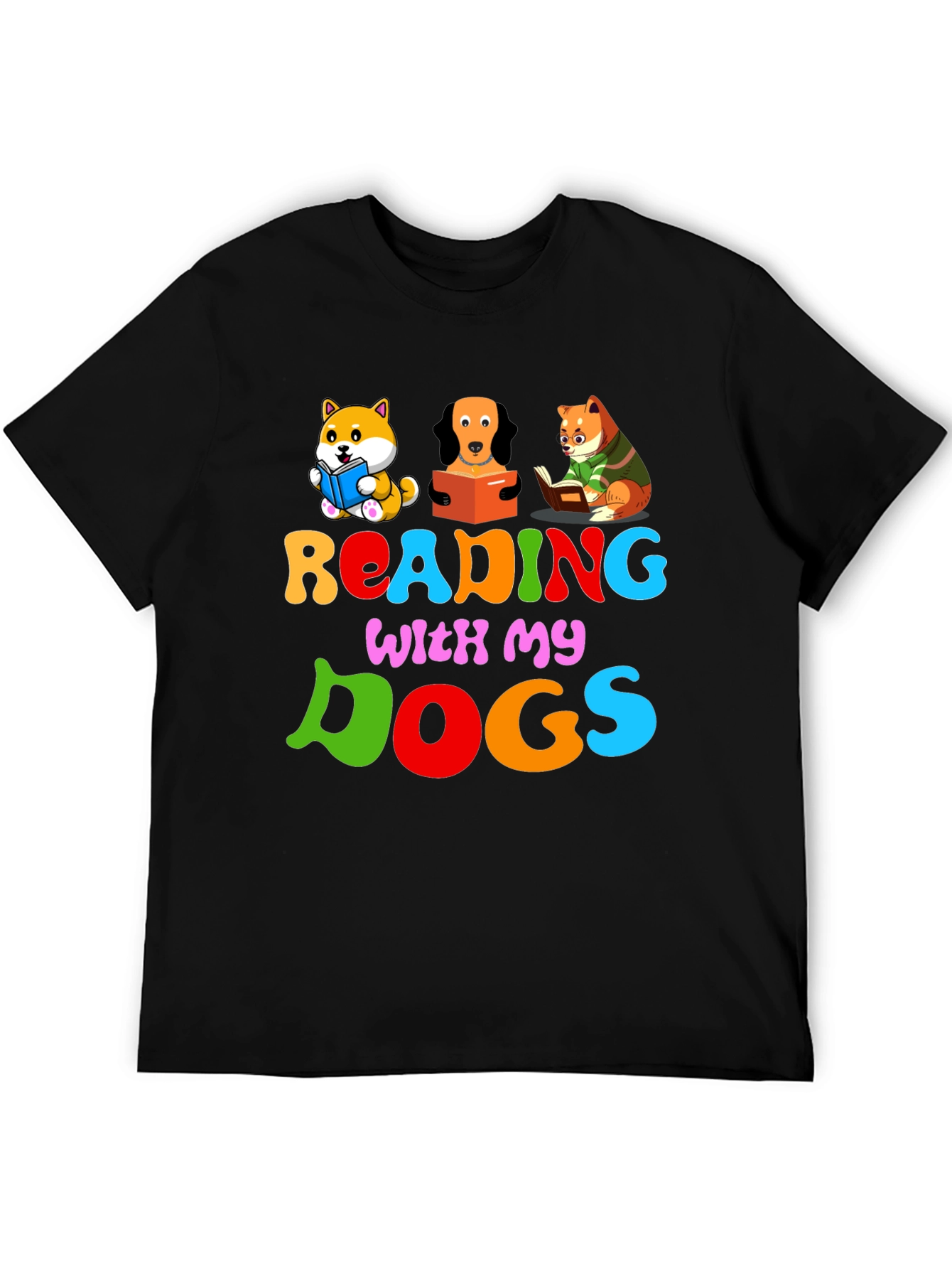 Reading with My Dogs T-Shirt