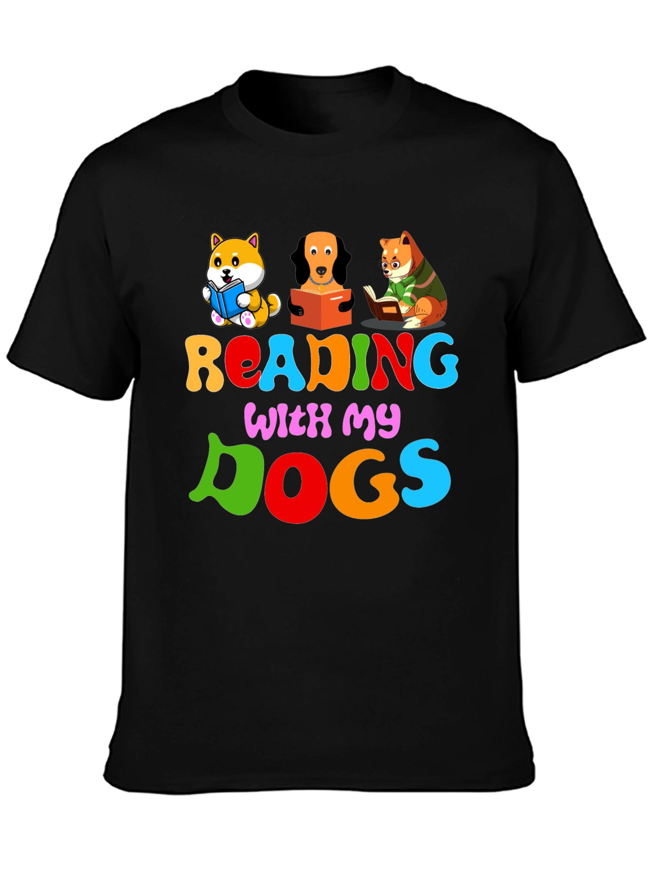 Reading with My Dogs T-Shirt