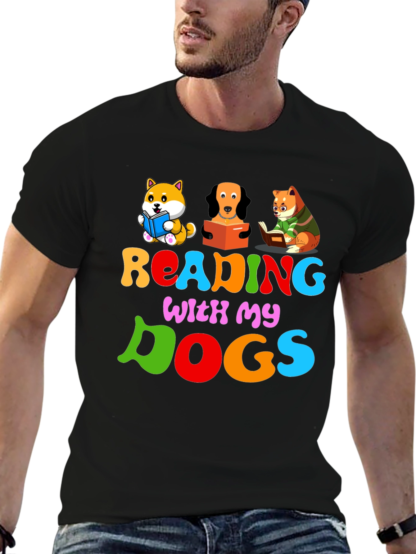 Reading with My Dogs T-Shirt