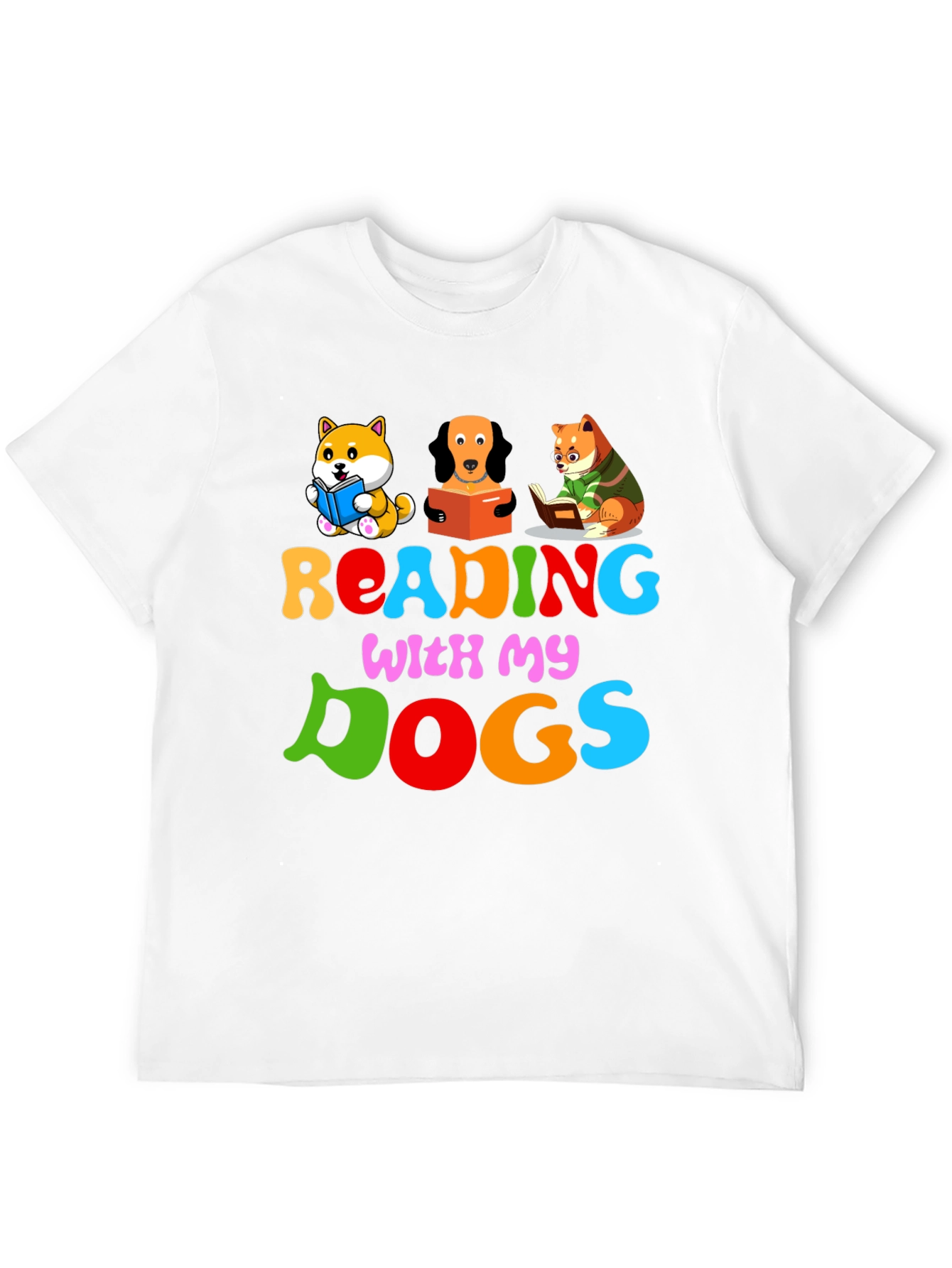 Reading with My Dogs T-Shirt