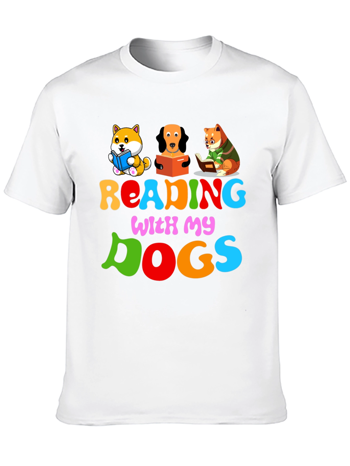 Reading with My Dogs T-Shirt