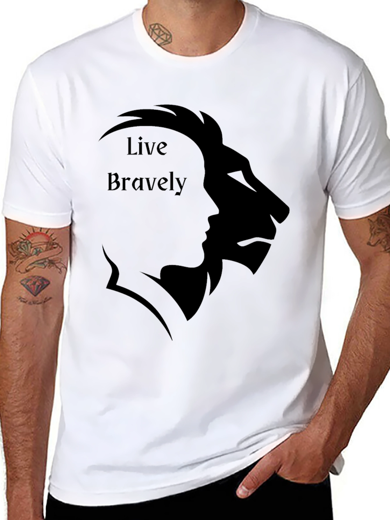 Live Bravely Graphic Tee - Mens