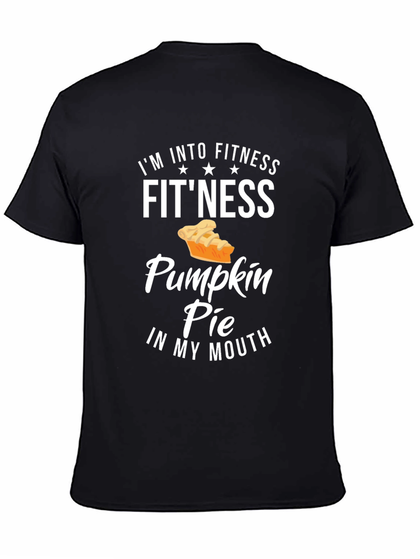 Funny Fitness Pumpkin Pie Graphic T-Shirt