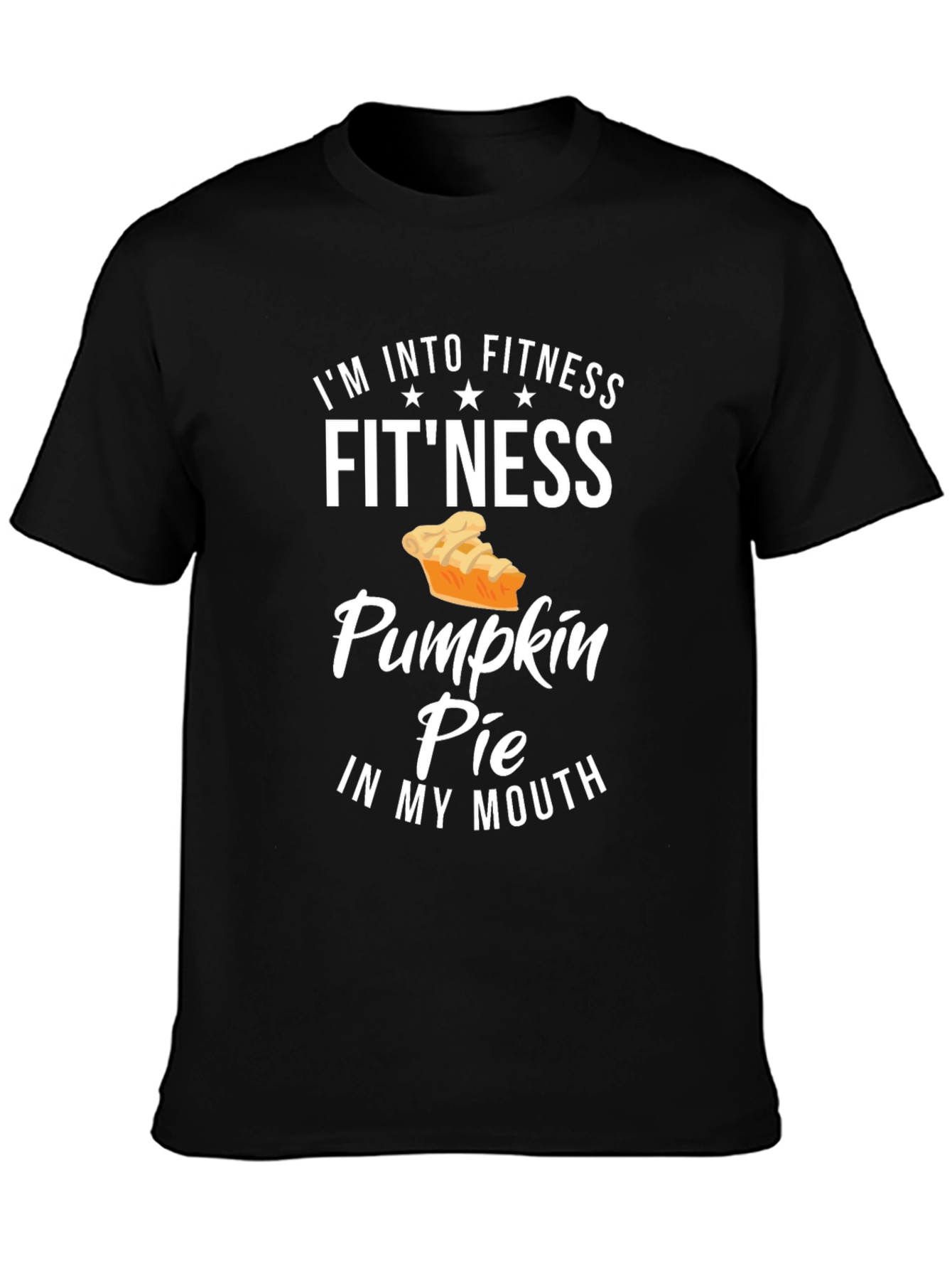 Funny Fitness Pumpkin Pie Graphic T-Shirt