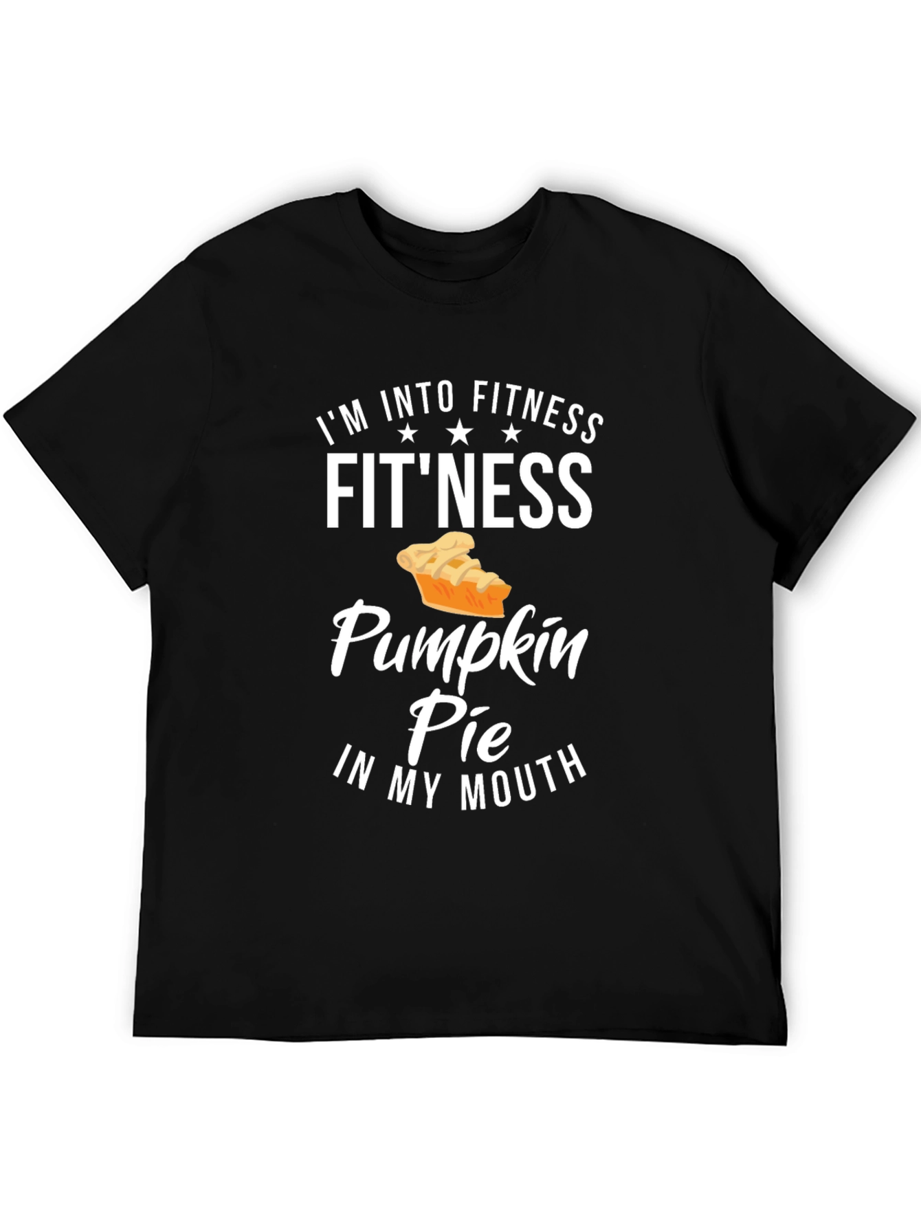 Funny Fitness Pumpkin Pie Graphic T-Shirt