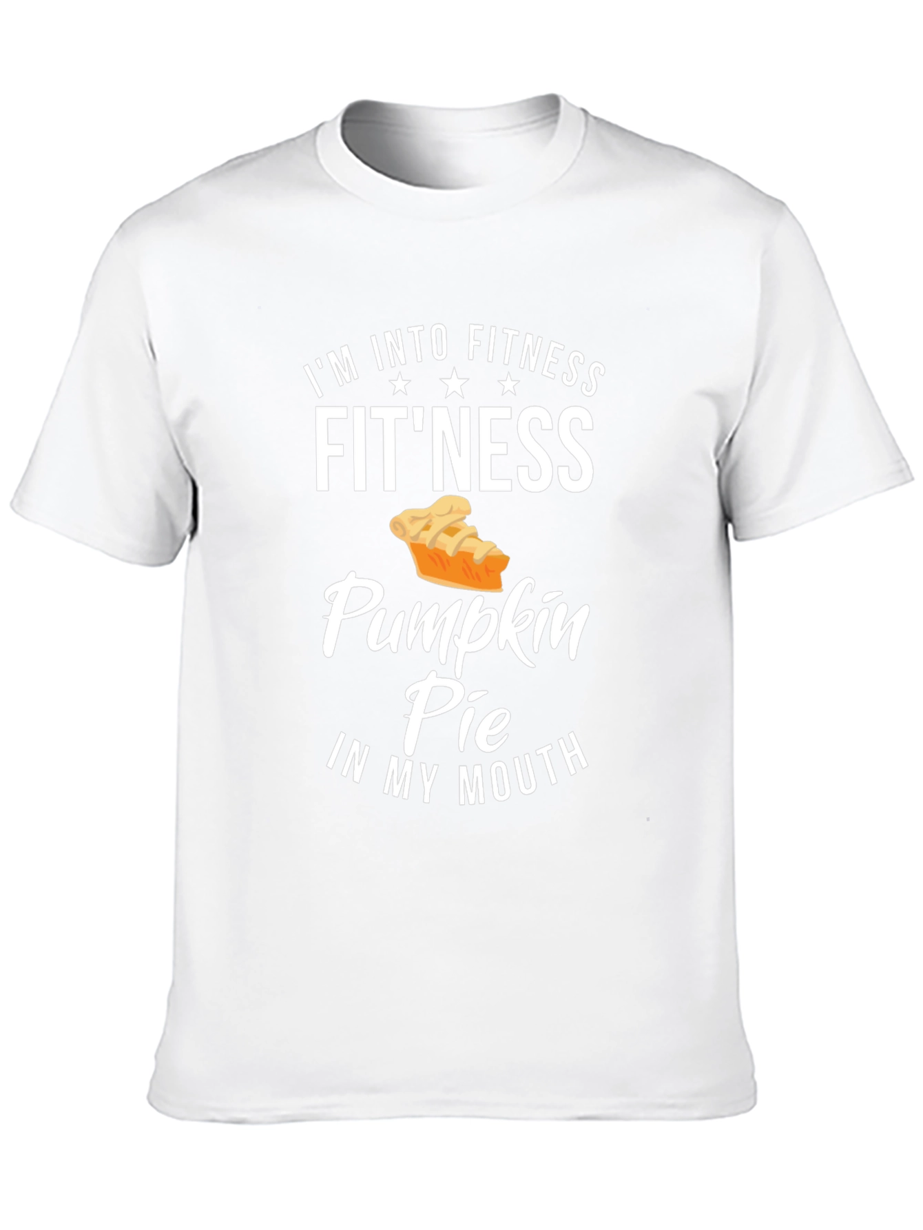 Funny Fitness Pumpkin Pie Graphic T-Shirt