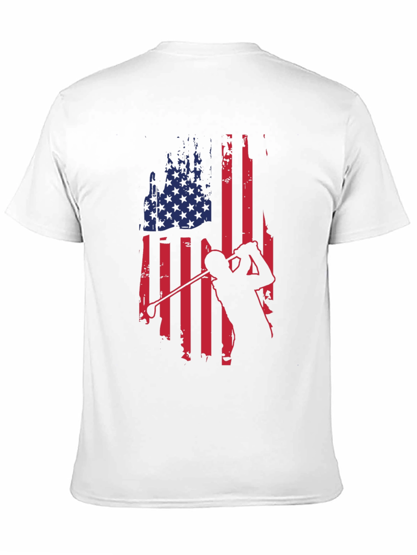 American Flag Golf T-Shirt