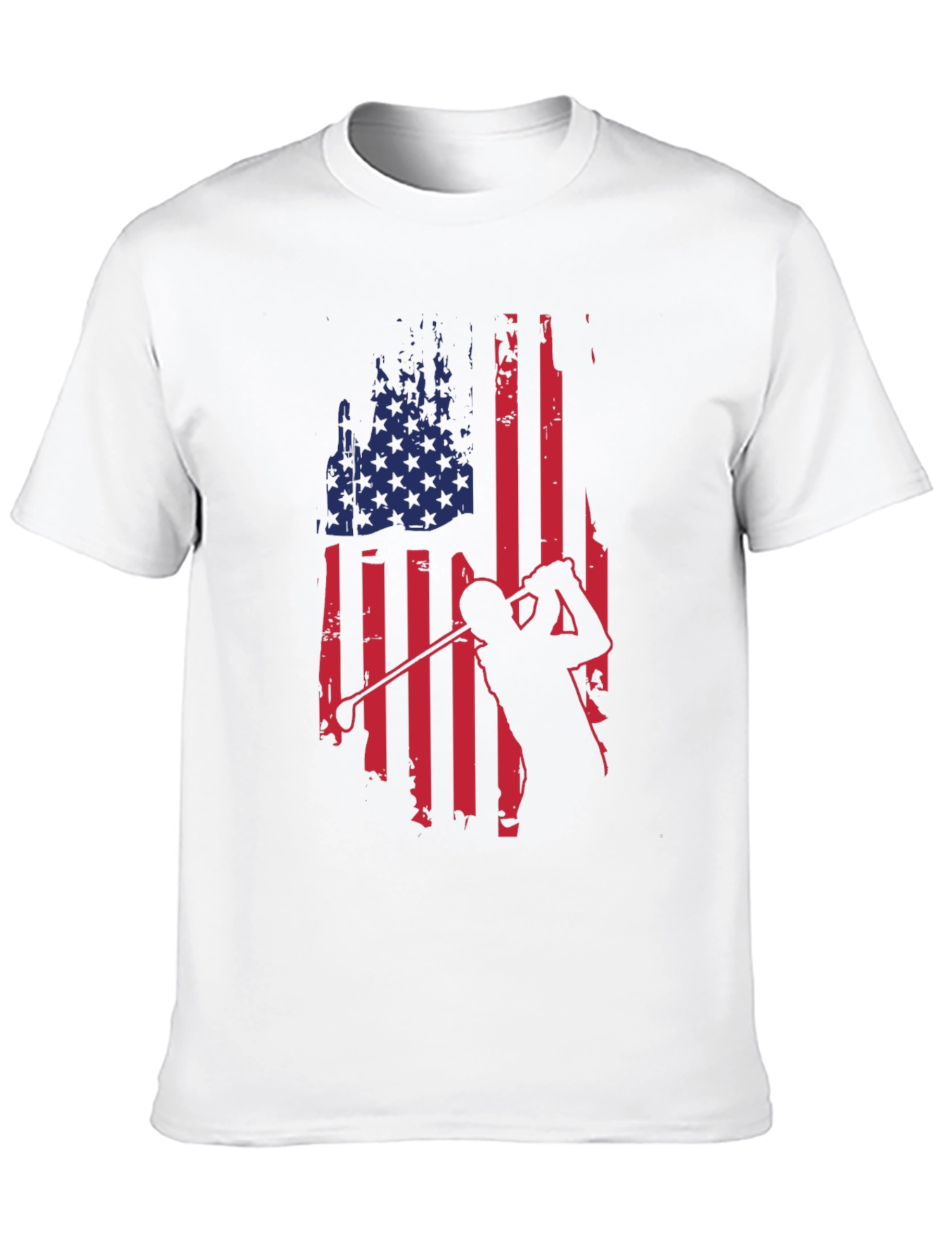 American Flag Golf T-Shirt
