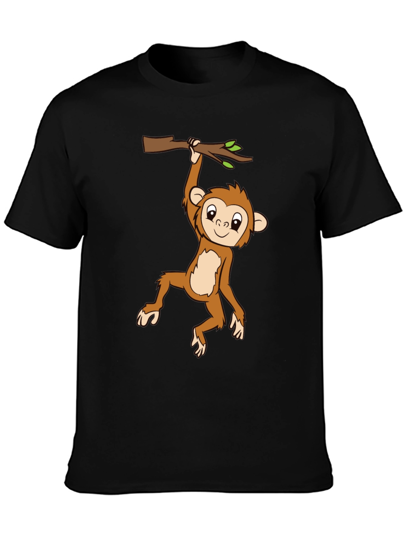 Monkey Hanging From a Tree Branch T-Shirt