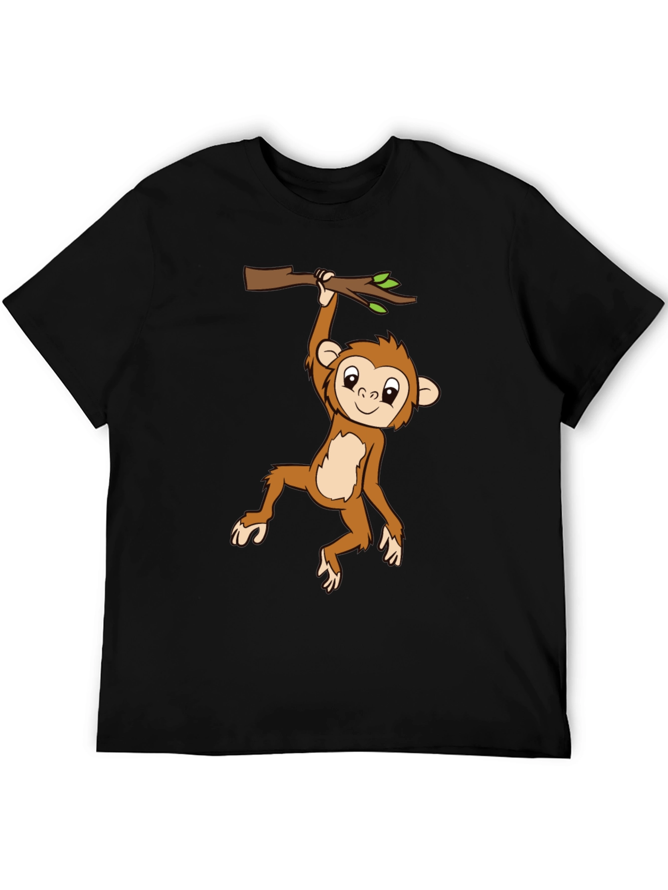 Monkey Hanging From a Tree Branch T-Shirt