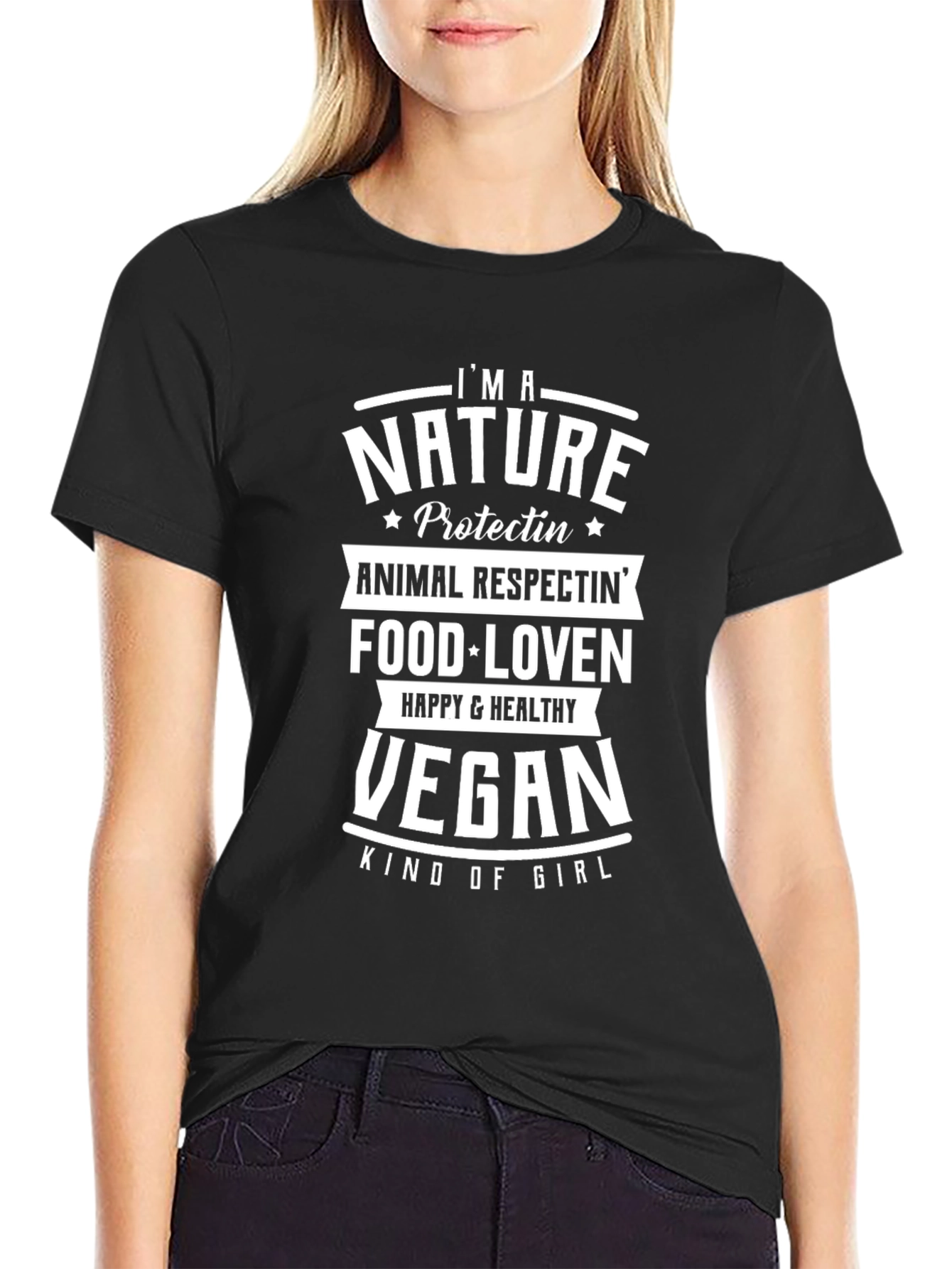 Vegan Nature Loving Graphic T-Shirt