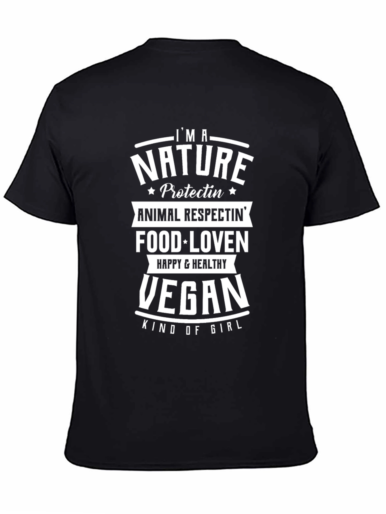 Vegan Nature Loving Graphic T-Shirt