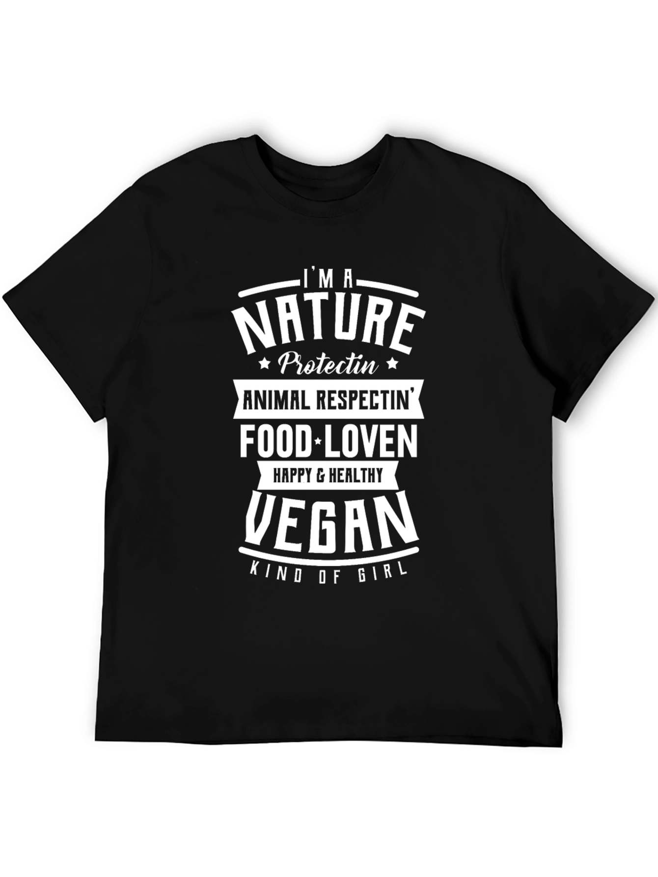 Vegan Nature Loving Graphic T-Shirt