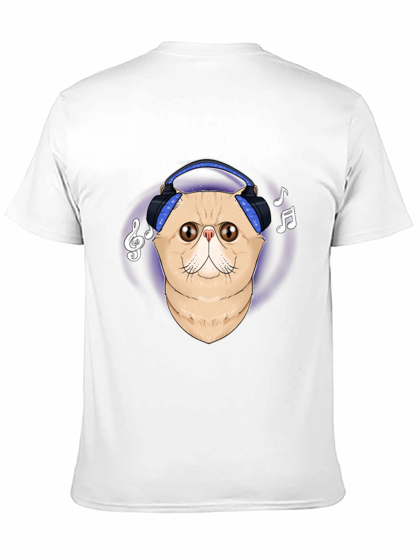 Cool Cat Headphones Graphic T-Shirt