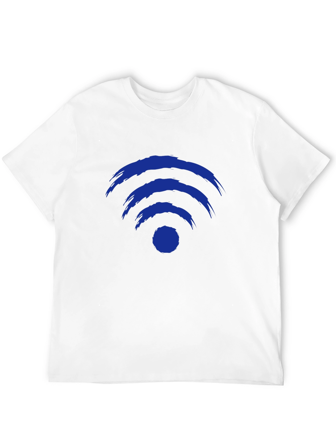 Abstract WiFi Symbol Graphic Tee - Black