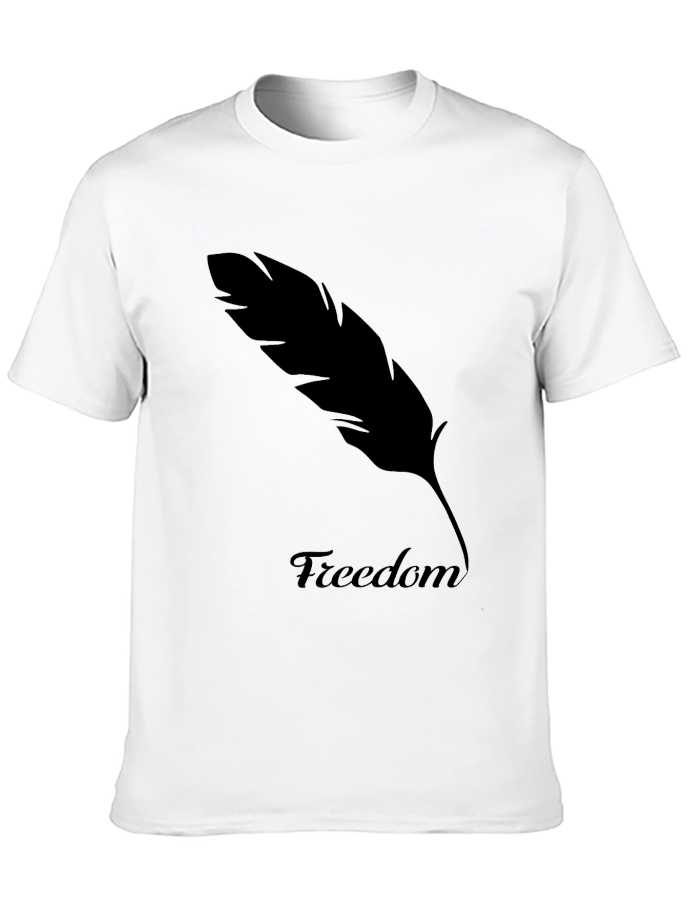 Freedom Feather Graphic Tee - Classic Black T-Shirt