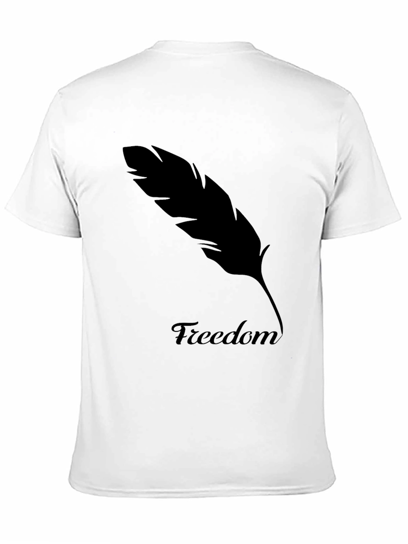 Freedom Feather Graphic Tee - Classic Black T-Shirt