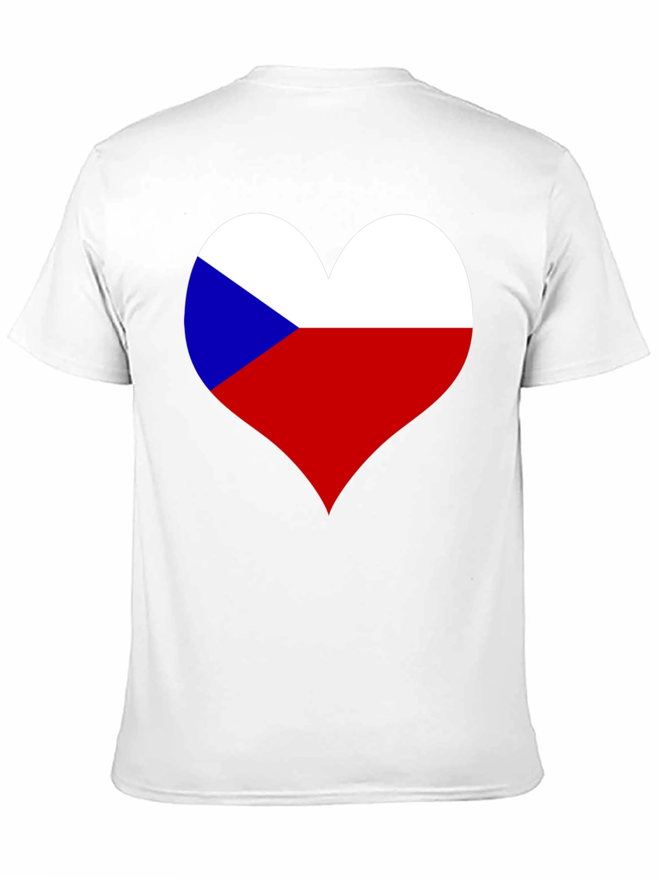 Czech Republic Flag Heart T-Shirt - Show Your Love!