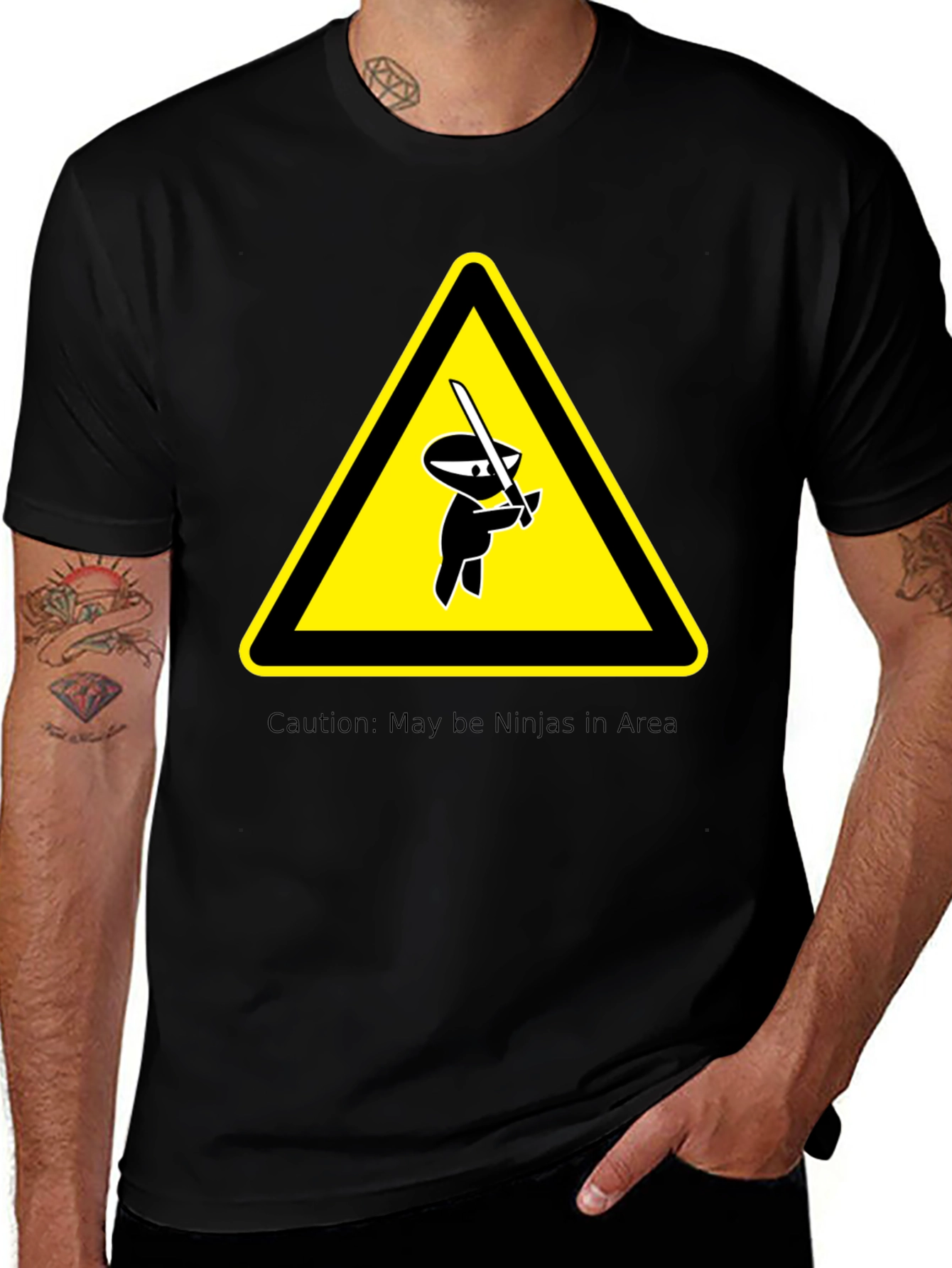 Caution Ninja T-Shirt - Danger Zone Style